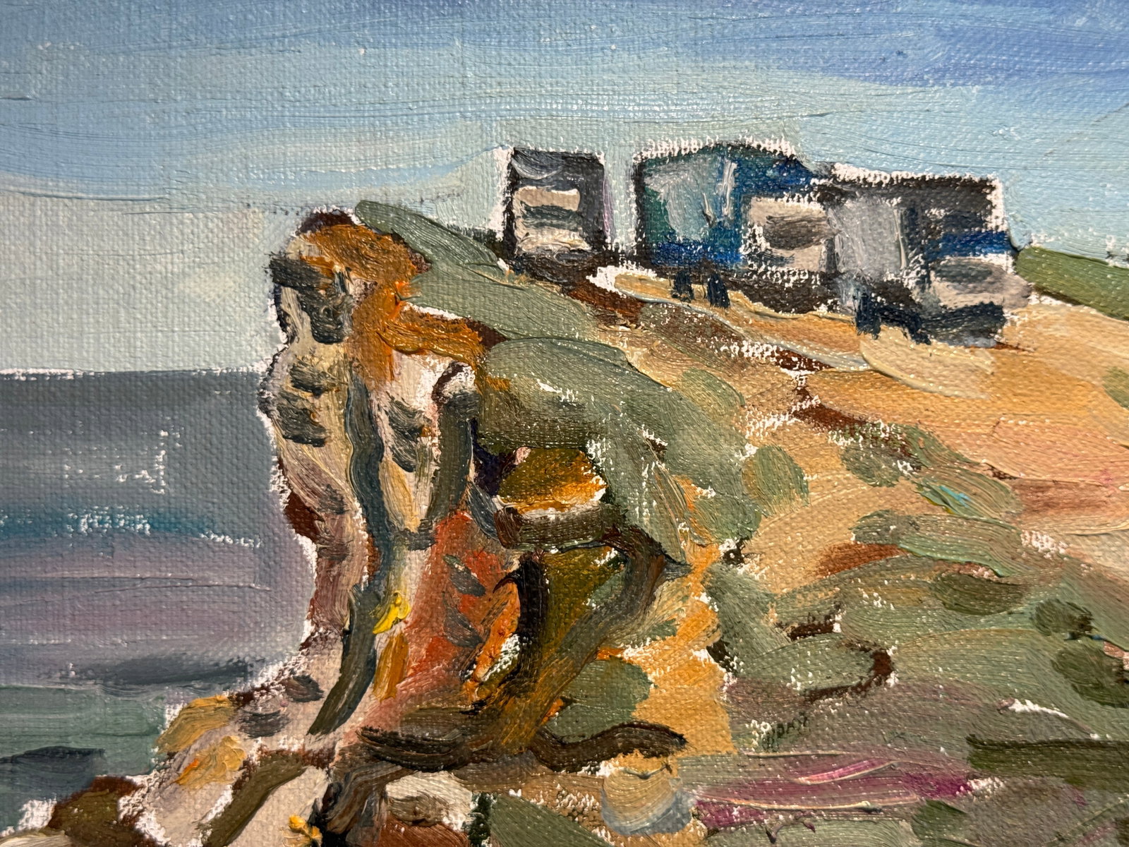 Oil painting with frame Sevastopol, 35th battery K. Leonid - 6