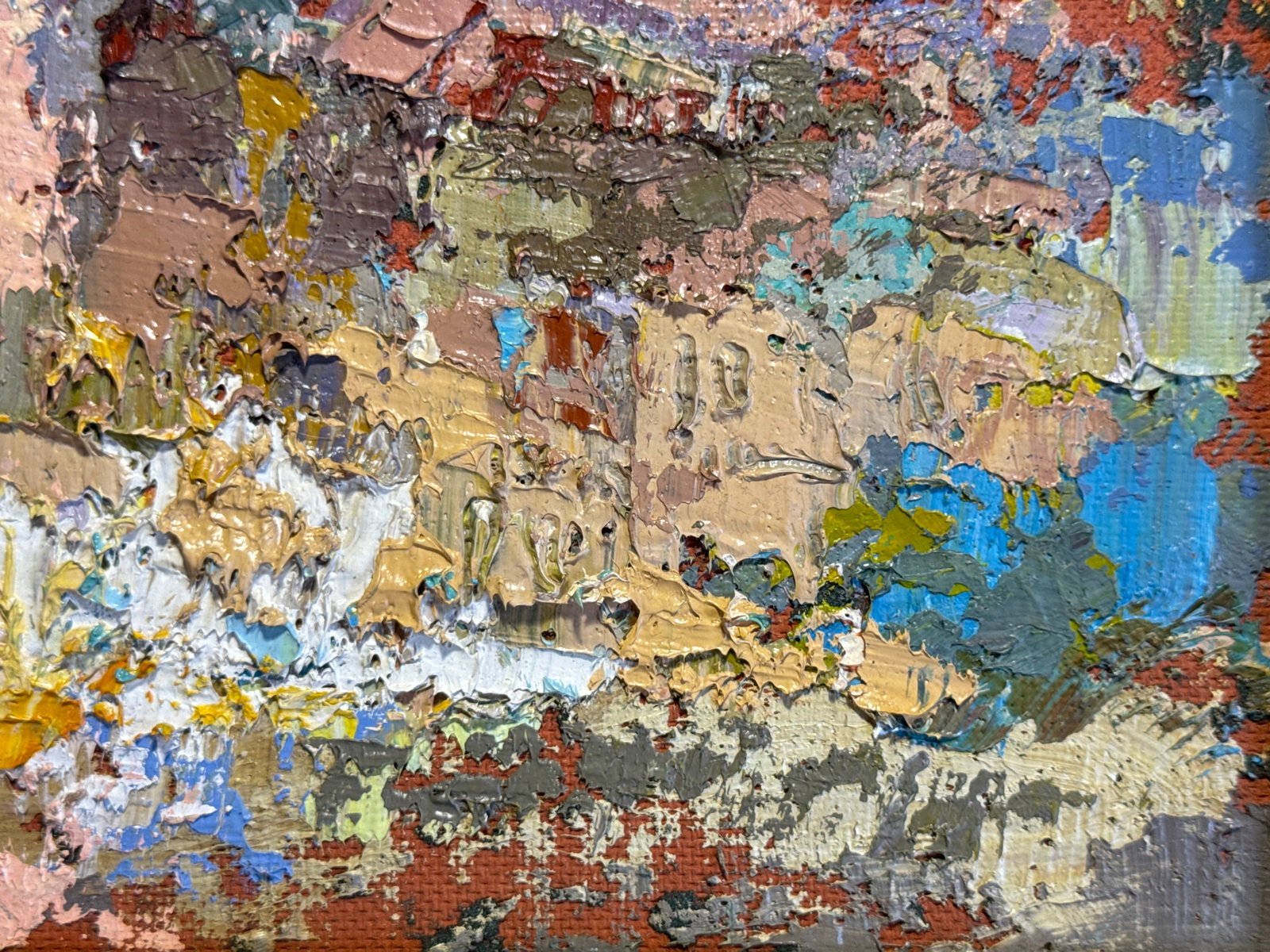 Oil painting with frame City K. Leonid - 4
