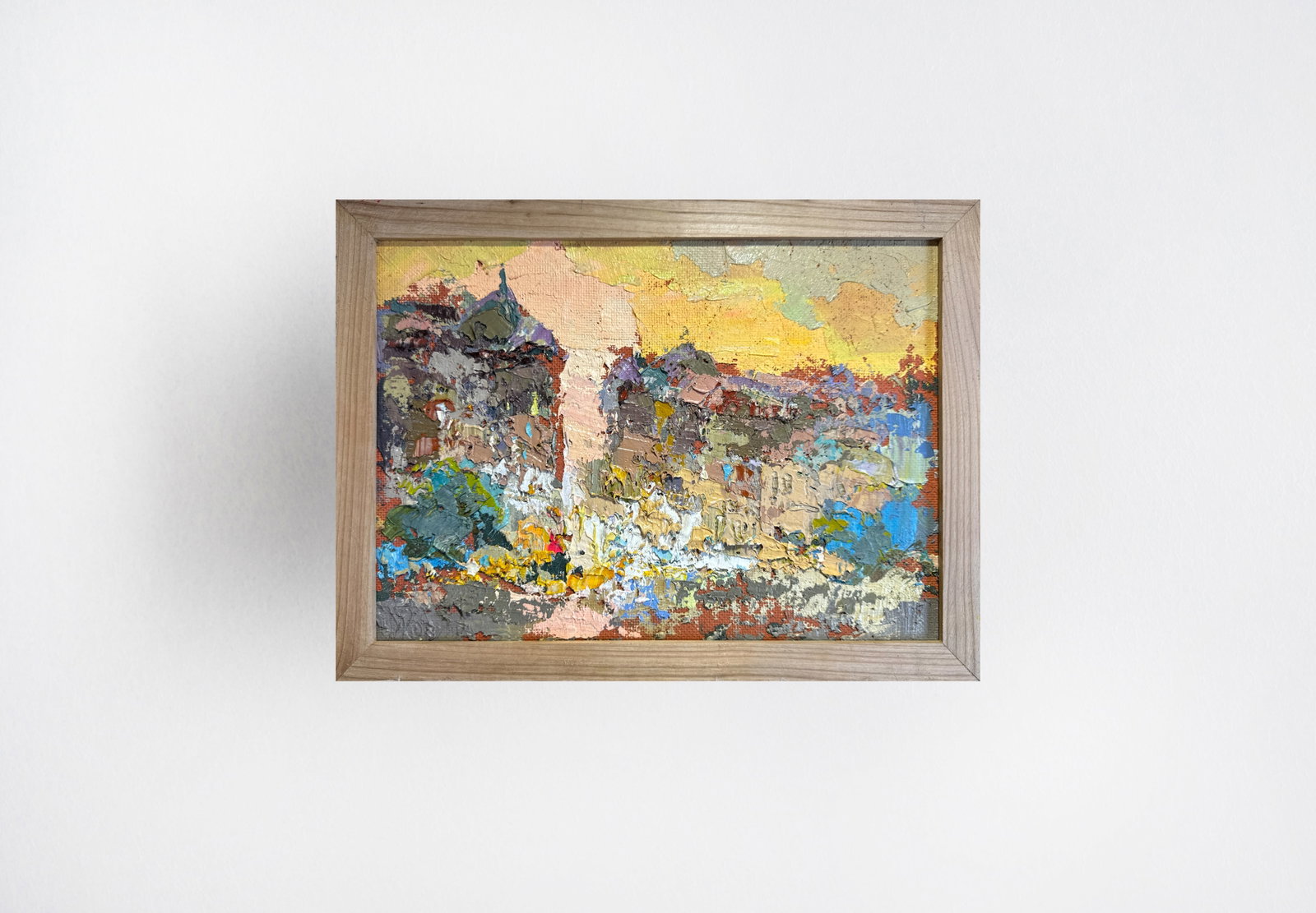 Oil painting with frame City K. Leonid - 7