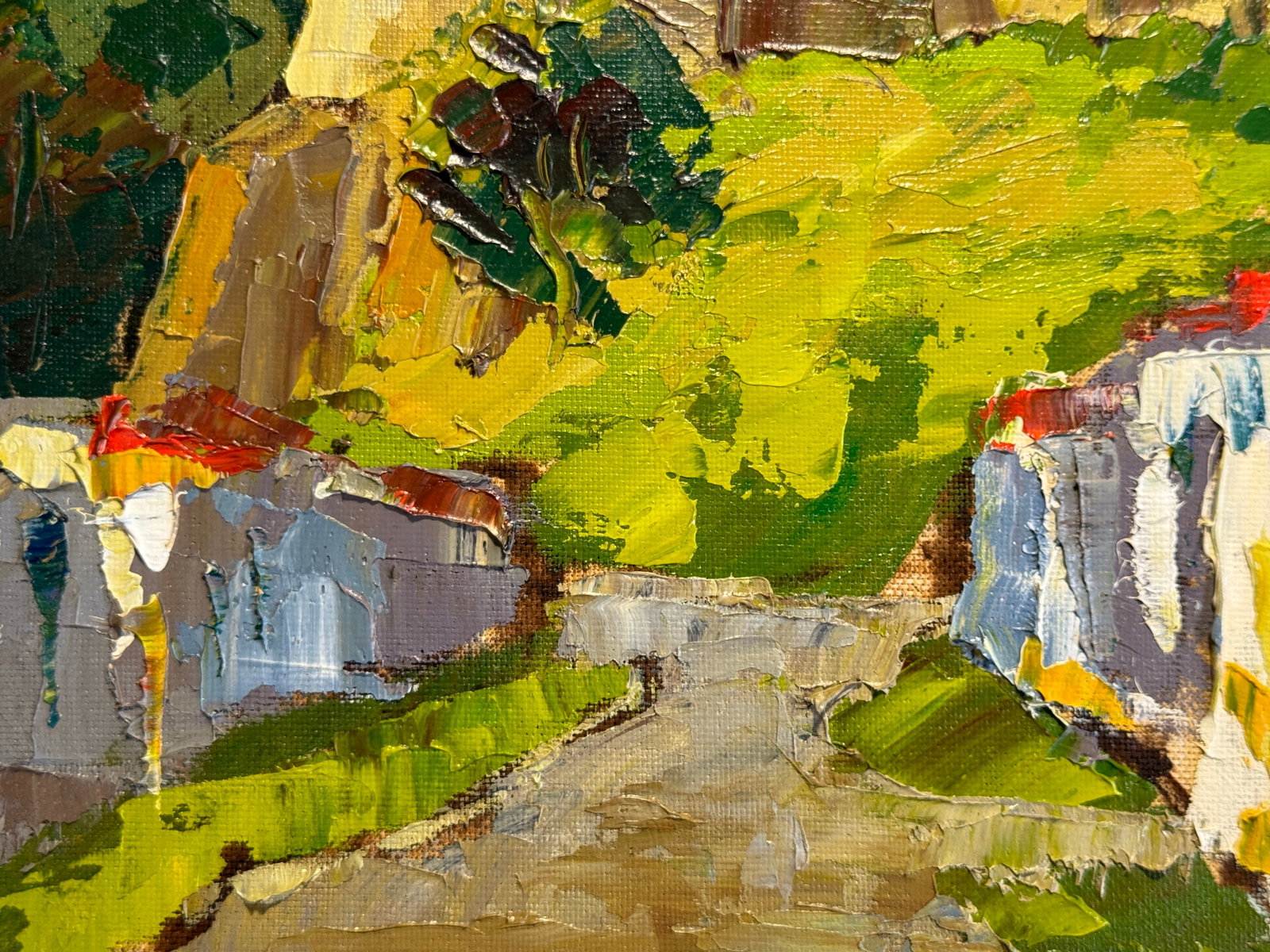 Oil painting with frame Round Tower (Ostroh) K. Leonid - 6