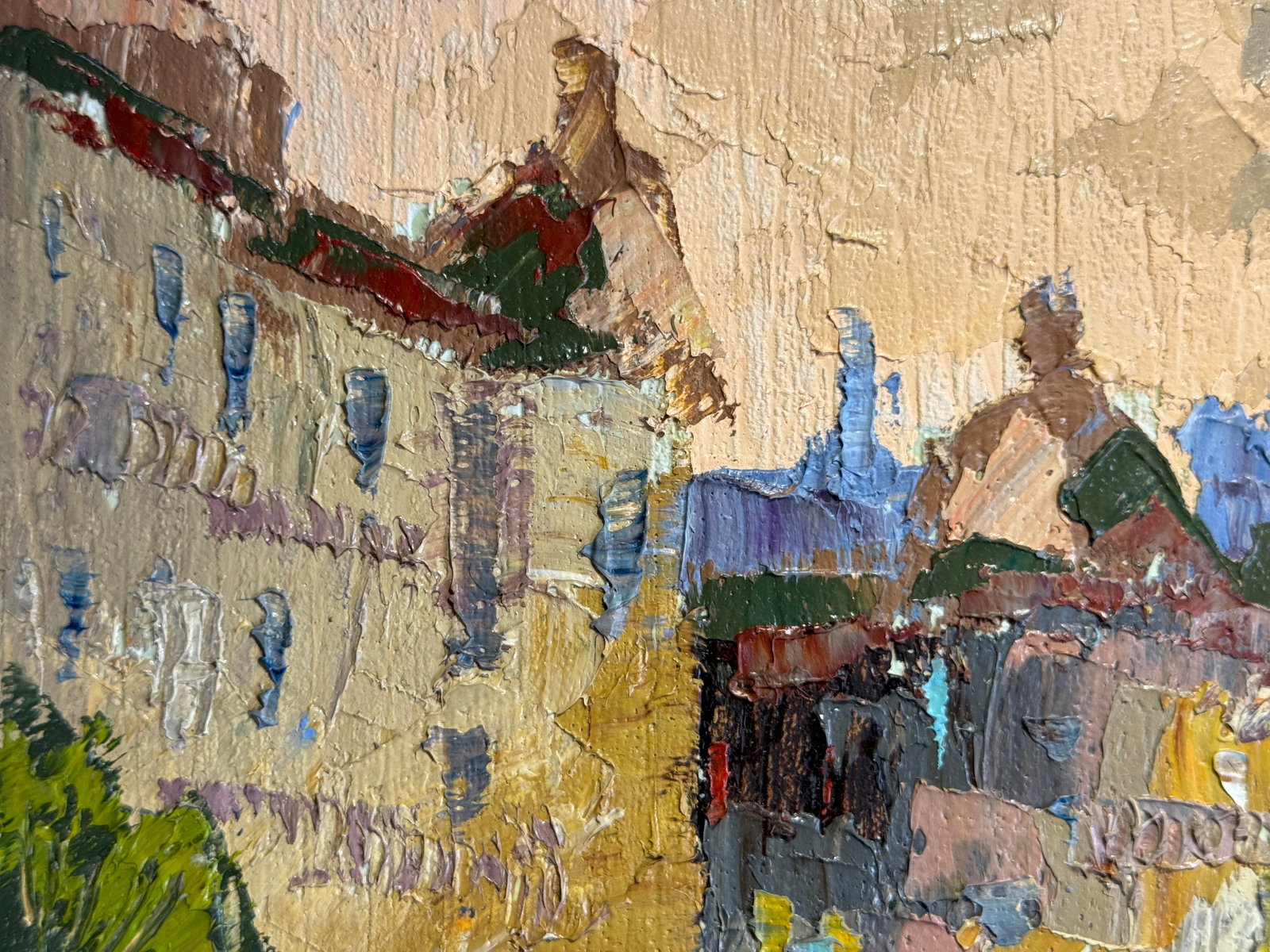Oil painting with frame City K. Leonid - 3