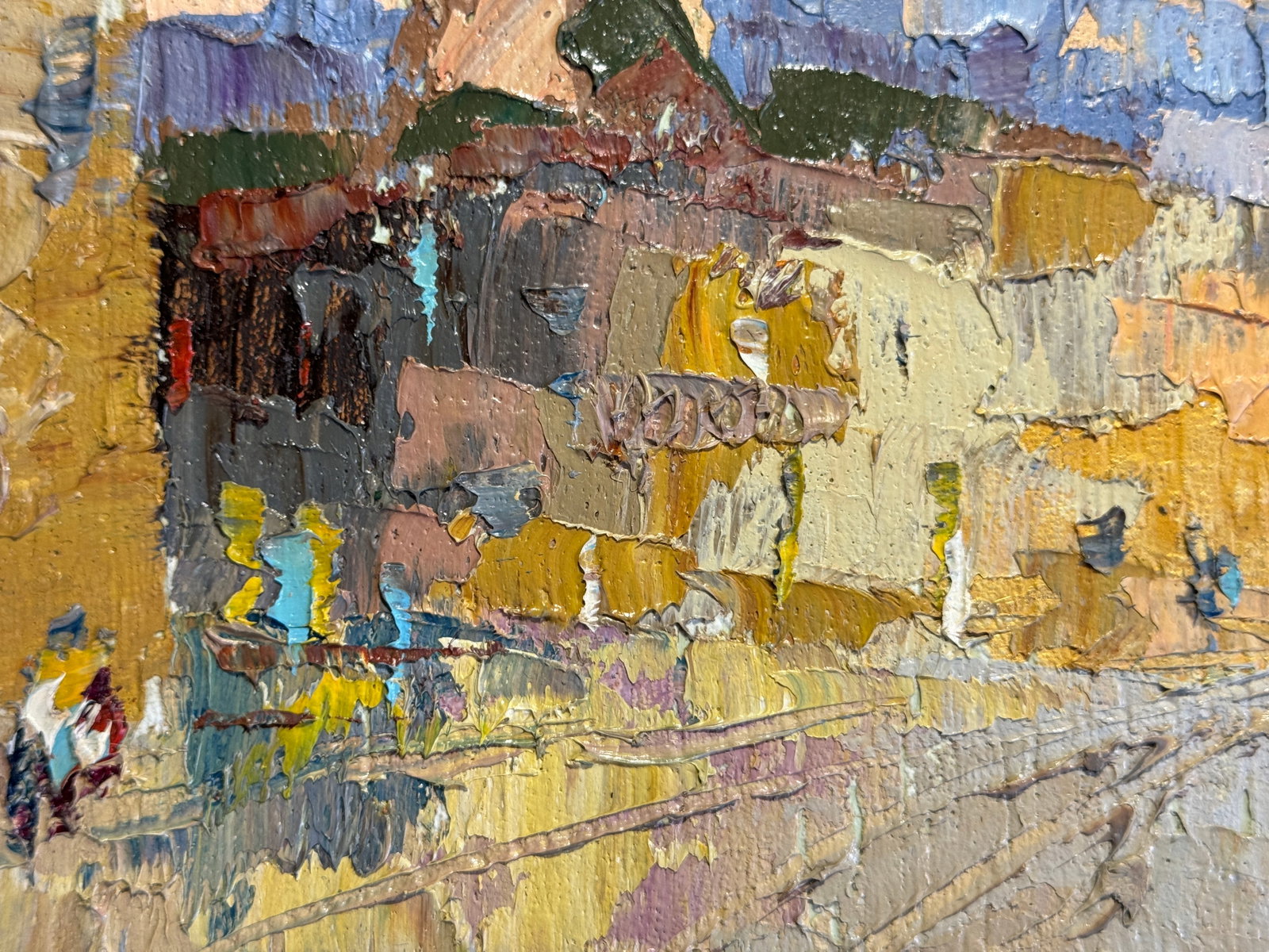 Oil painting with frame City K. Leonid - 5