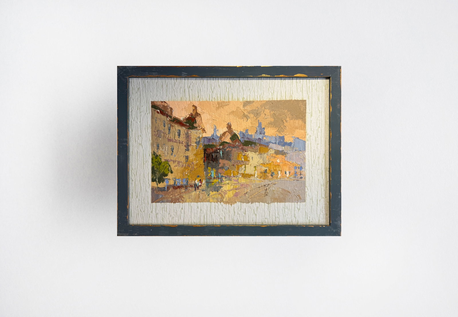 Oil painting with frame City K. Leonid - 9