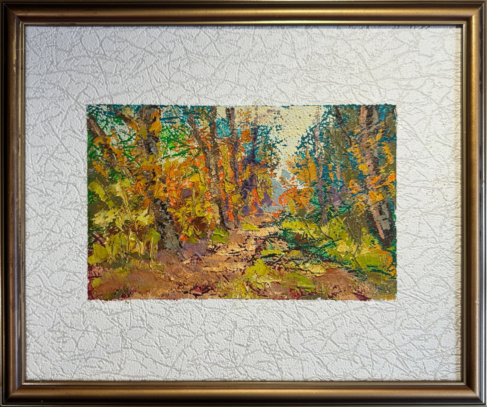 Oil painting with frame Castle Hill (Lviv) K. Leonid: 134KK Painter: K. Leonid S?ze: 32x42 cm/ 12.59x16.53 inches Components: oil, vinyl, fiberboard Original painting CONDITION: exellent ERA:2017 ARTIST: Born in the village of Ostrov, what a beautiful na