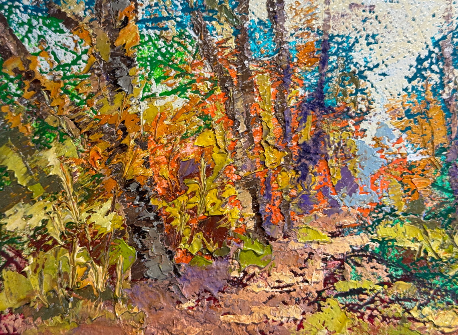 Oil painting with frame Castle Hill (Lviv) K. Leonid - 3