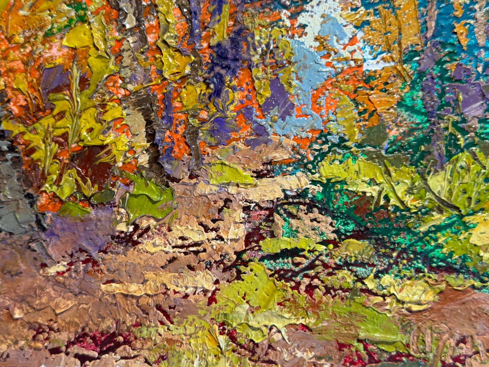 Oil painting with frame Castle Hill (Lviv) K. Leonid - 7