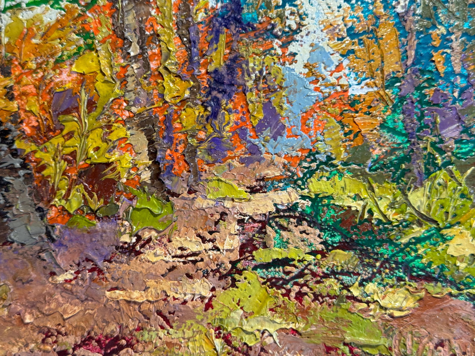 Oil painting with frame Castle Hill (Lviv) K. Leonid - 8