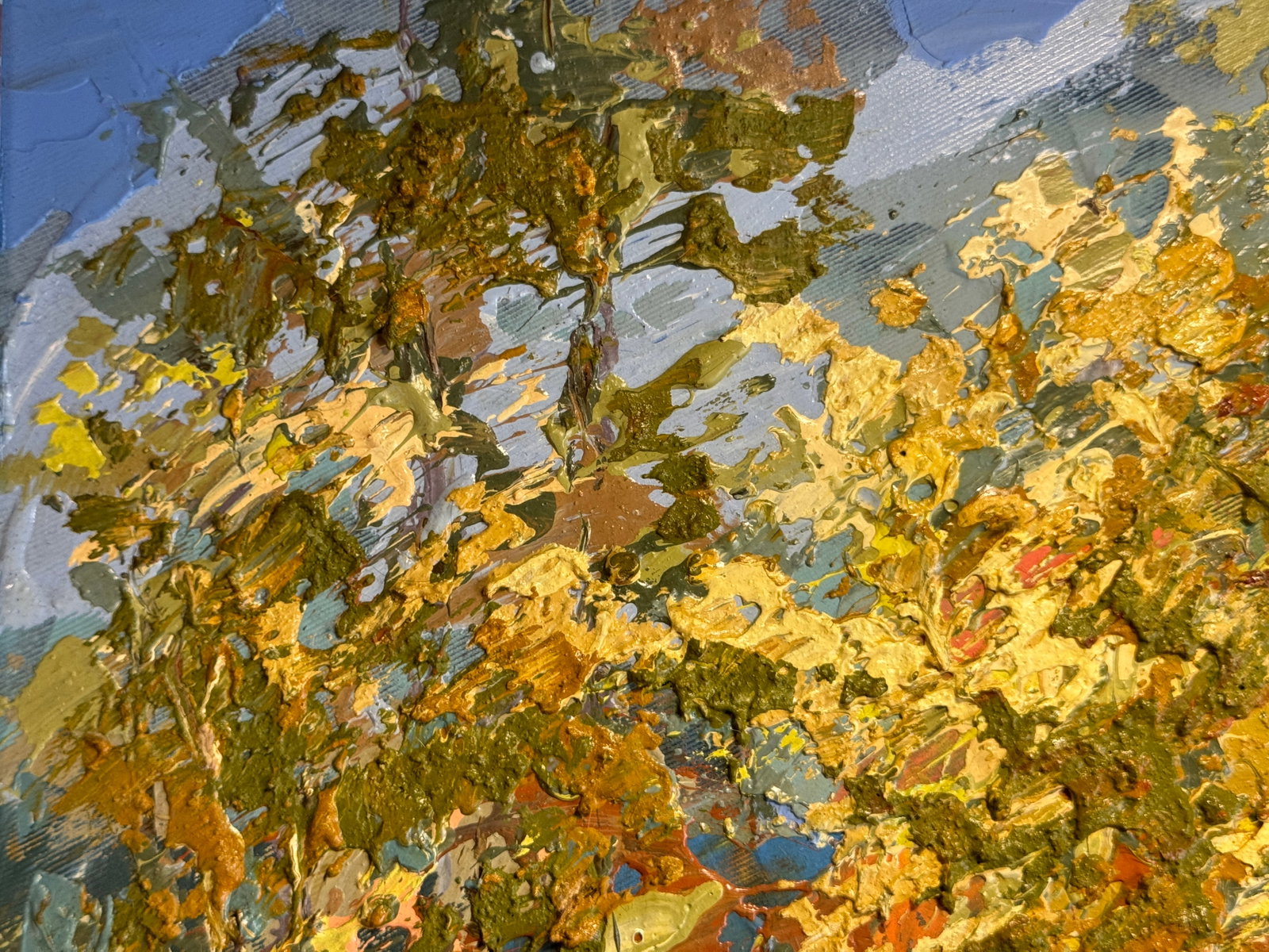 Oil painting with frame Autumn, Skole, Pavliv Stream K. Leonid - 3