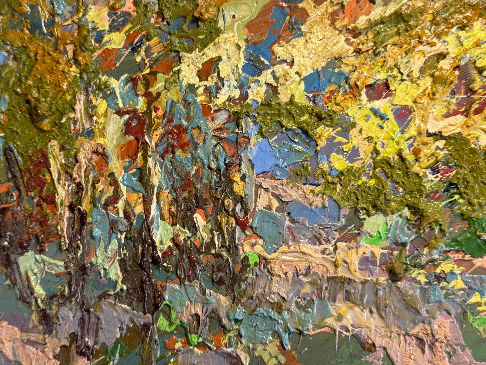 Oil painting with frame Autumn, Skole, Pavliv Stream K. Leonid - 6