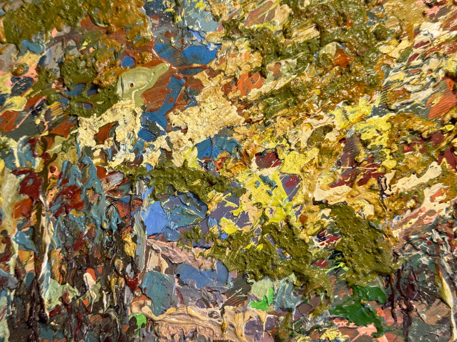 Oil painting with frame Autumn, Skole, Pavliv Stream K. Leonid - 9