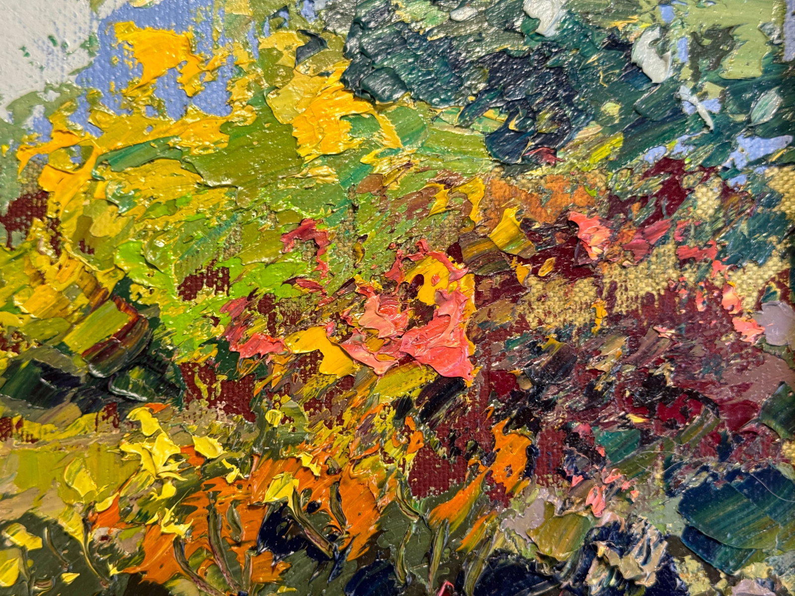 Oil painting with frame Autumn K. Leonid - 4