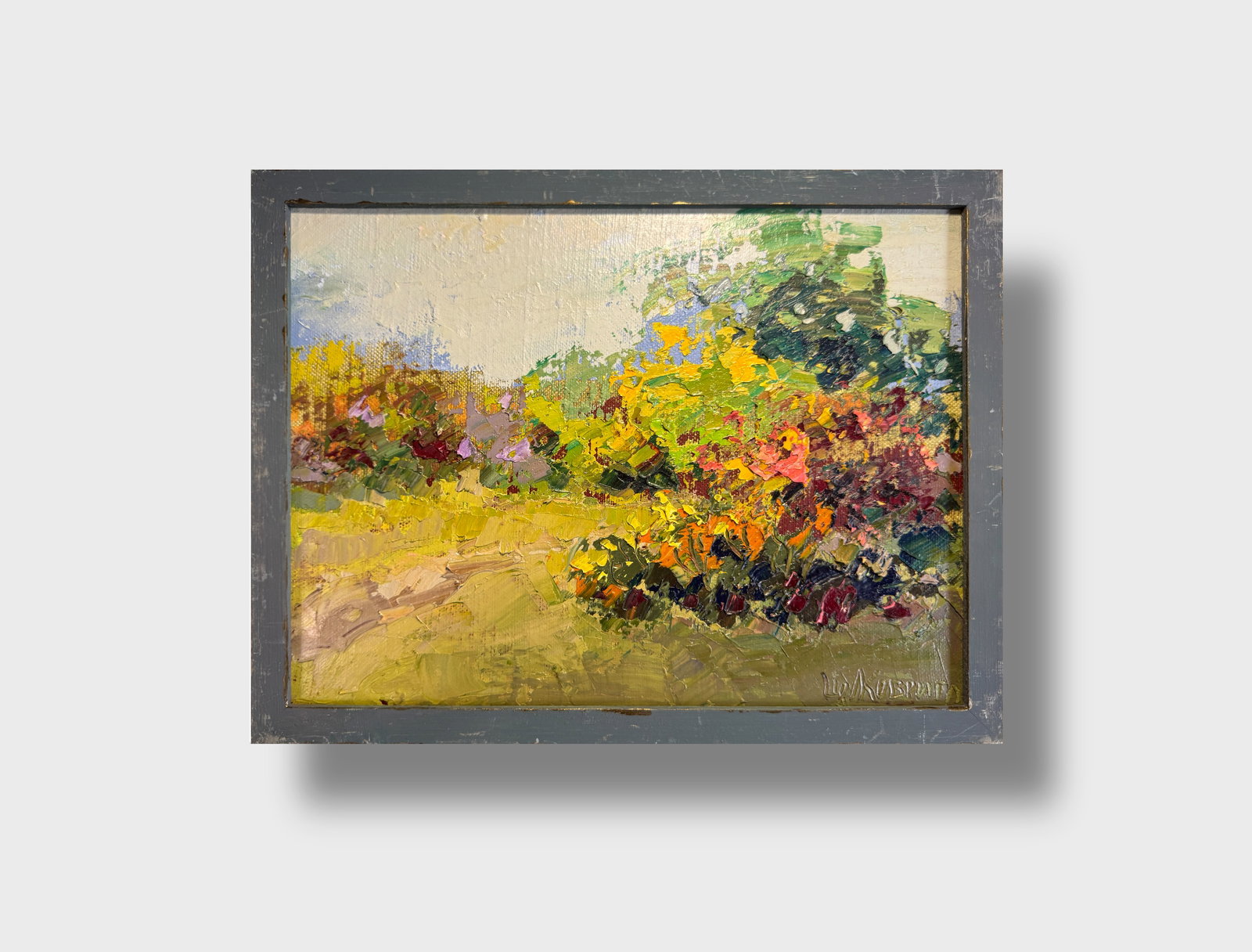 Oil painting with frame Autumn K. Leonid - 9