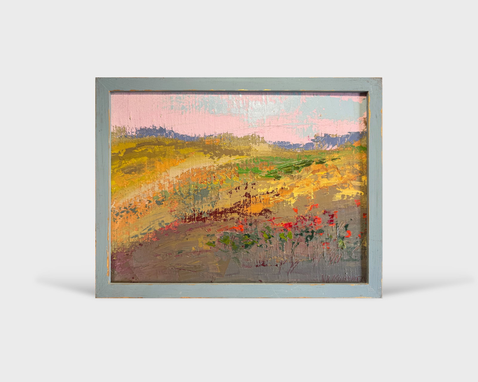 Oil painting with frame Poppies K. Leonid - 8