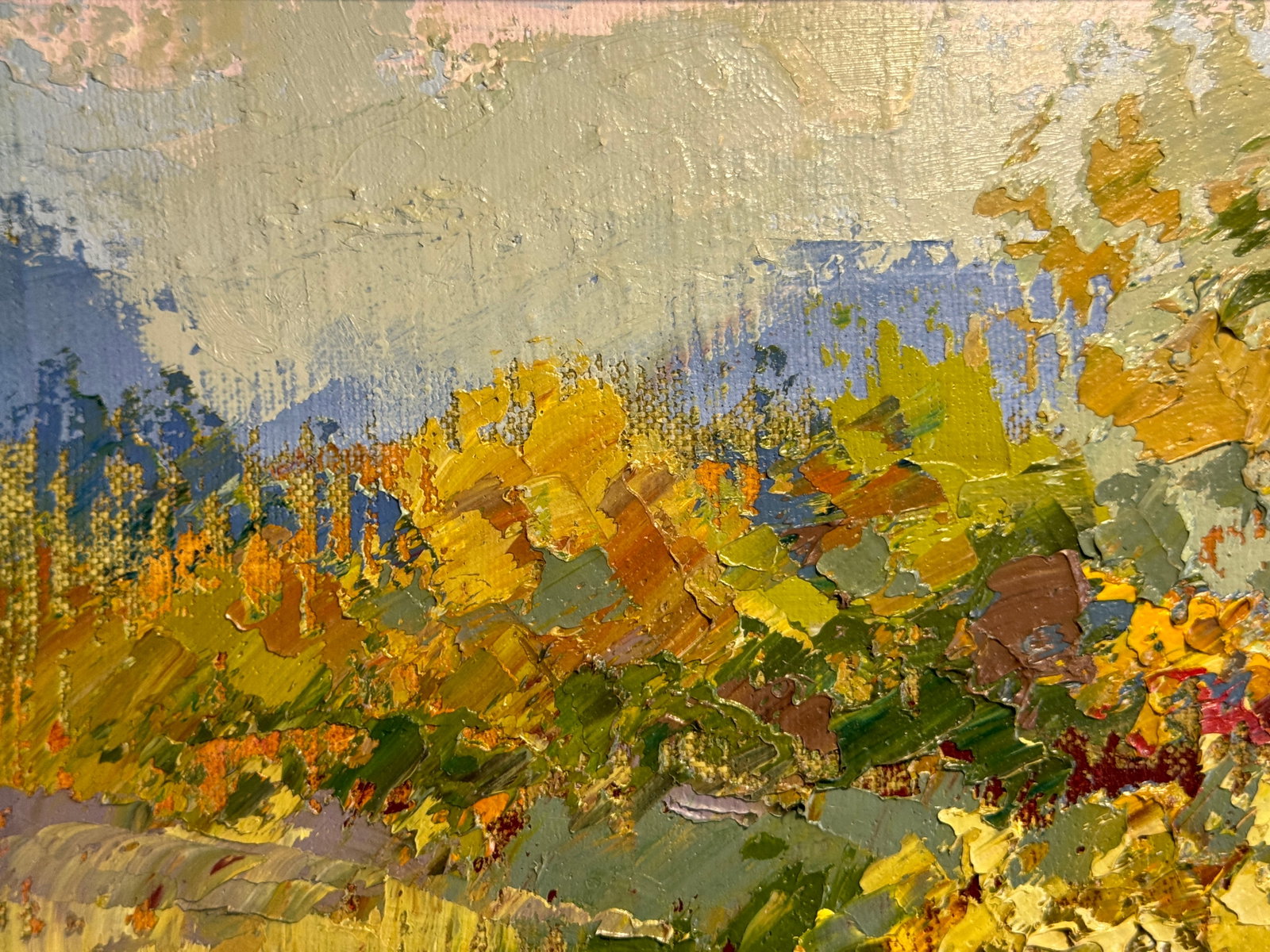 Oil painting with frame Autumn K. Leonid - 2