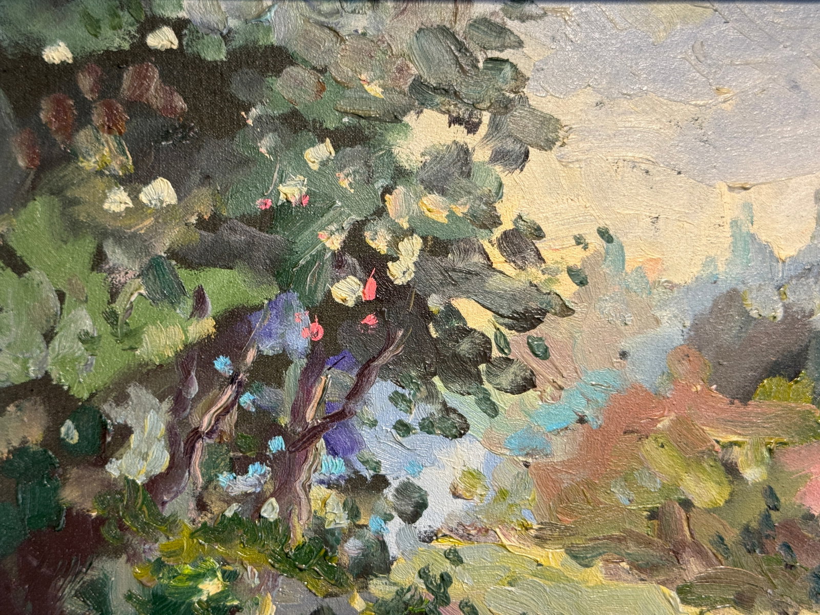 Oil painting with frame Lawn K. Leonid - 2