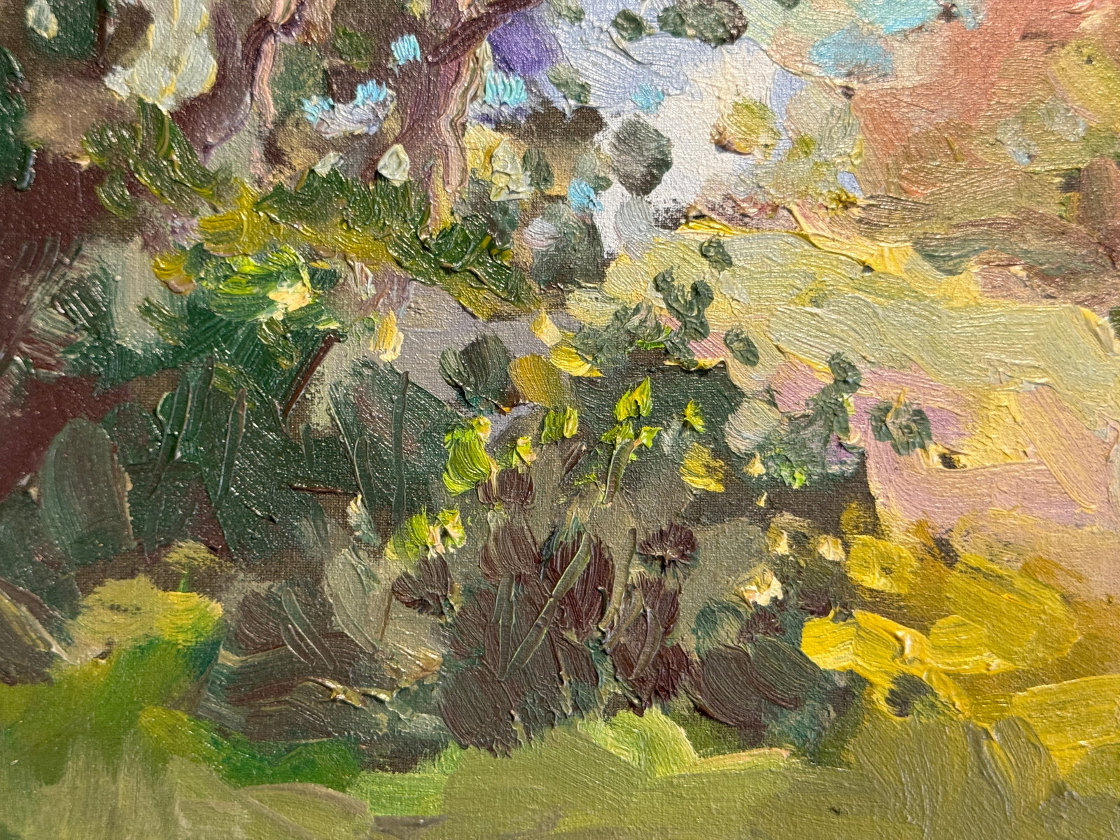 Oil painting with frame Lawn K. Leonid - 5