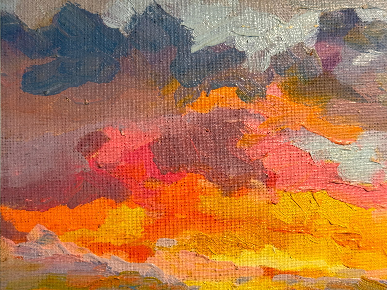 Oil painting with frame Morning K. Leonid - 2