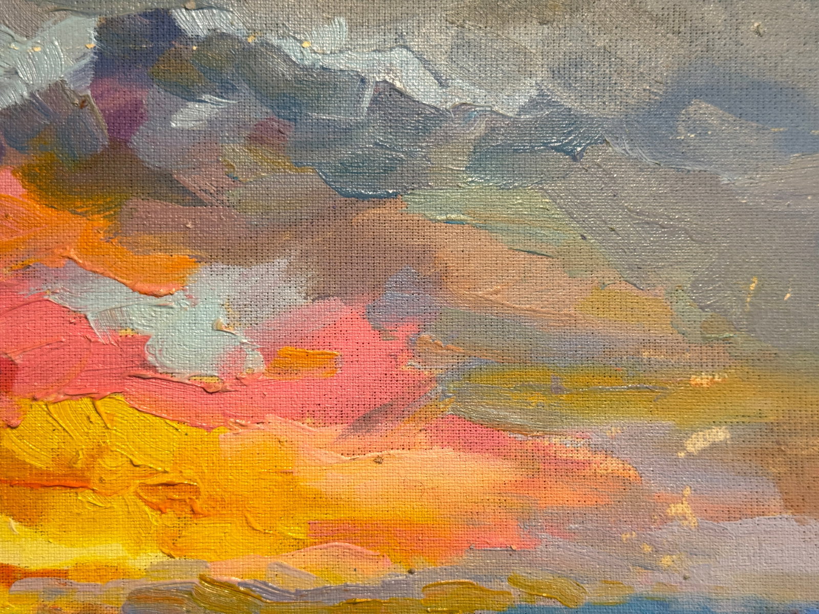 Oil painting with frame Morning K. Leonid - 4
