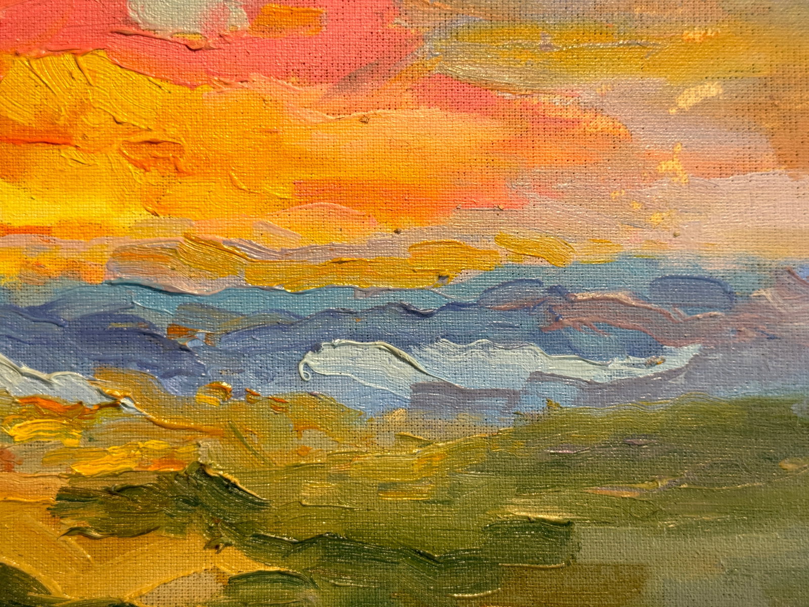 Oil painting with frame Morning K. Leonid - 5