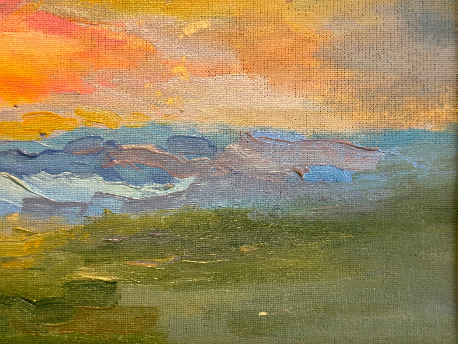 Oil painting with frame Morning K. Leonid - 6