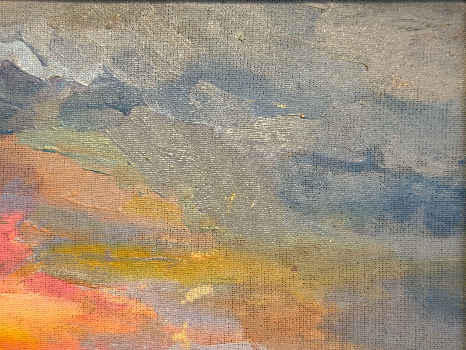 Oil painting with frame Morning K. Leonid - 7