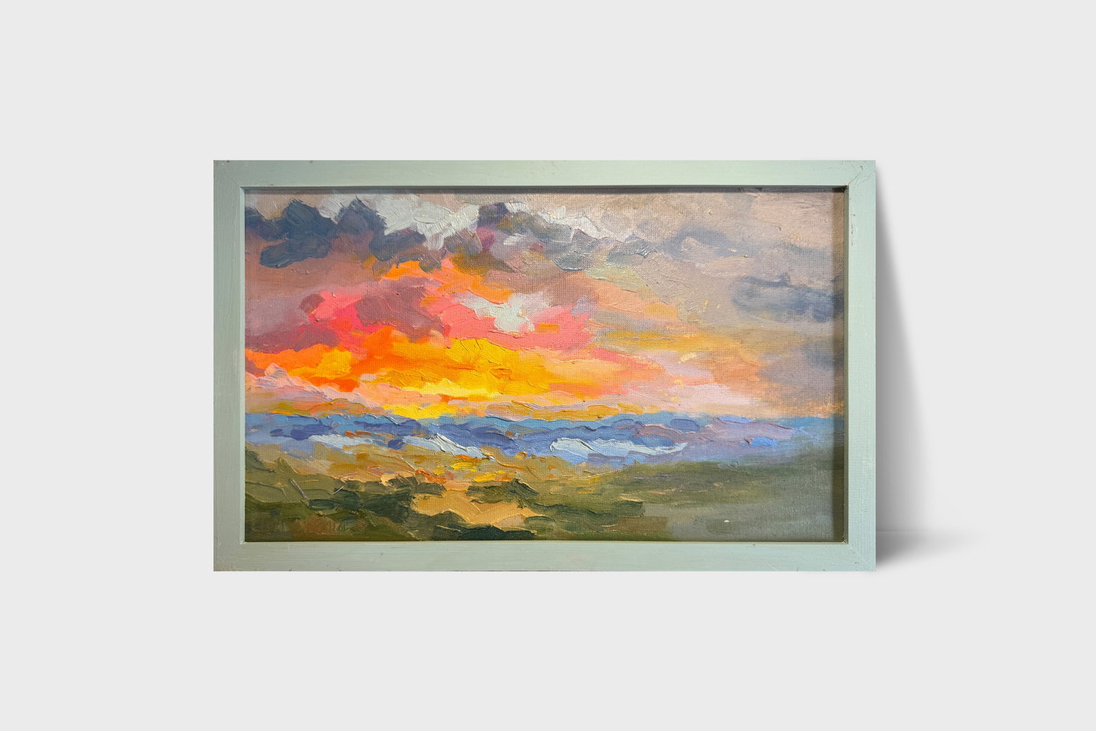 Oil painting with frame Morning K. Leonid - 9