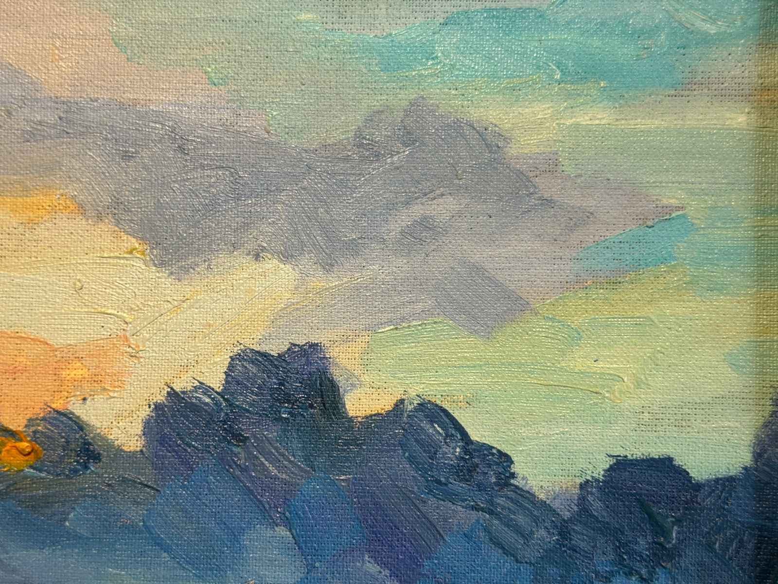 Oil painting with frame Morning K. Leonid - 6