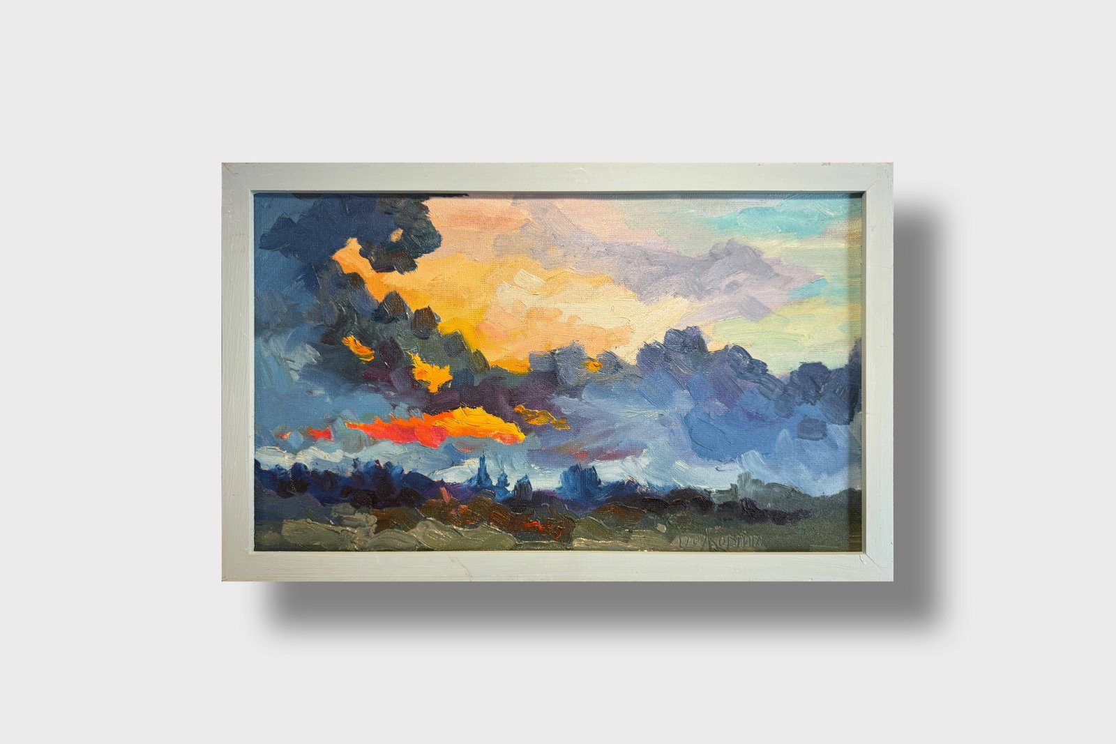 Oil painting with frame Morning K. Leonid - 9