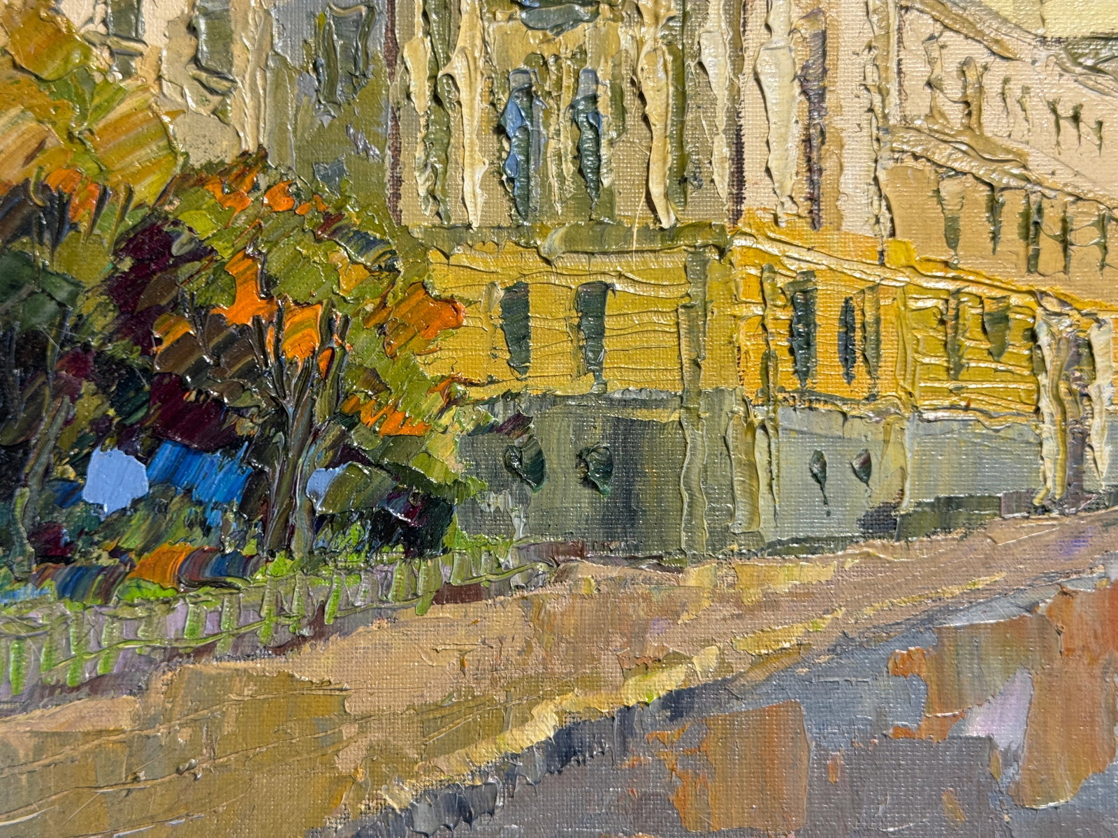 Oil painting with frame Ivan Franko National University of Lviv K. Leonid - 3