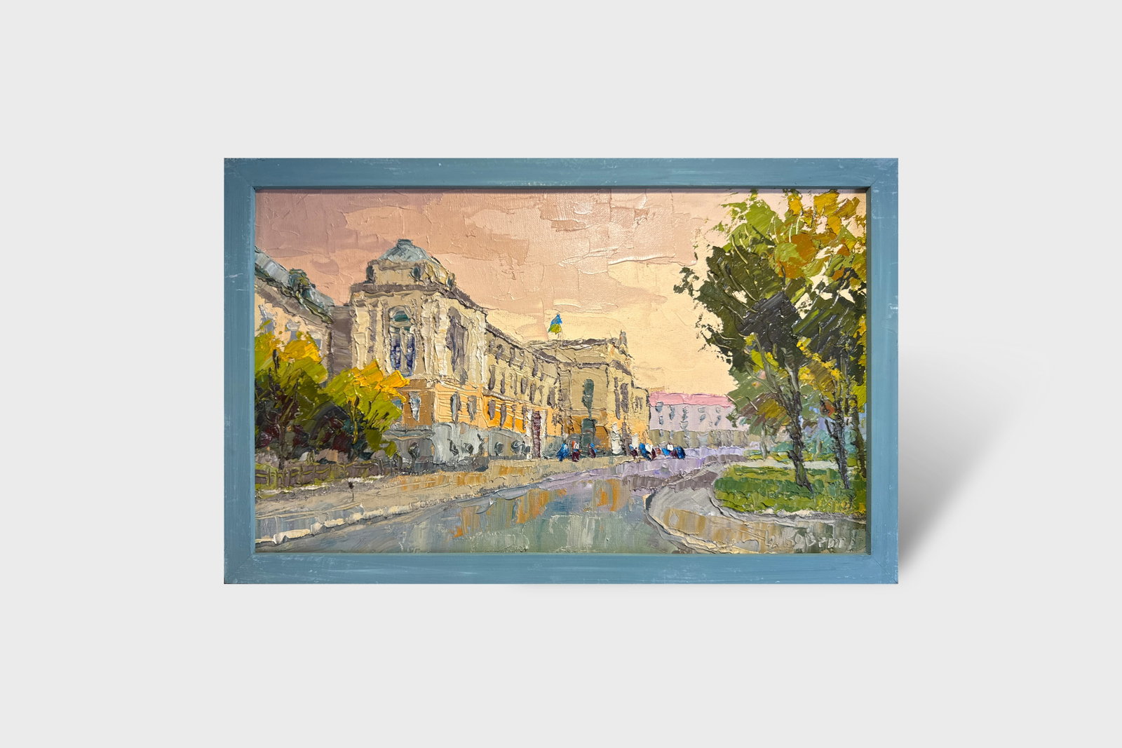 Oil painting with frame Ivan Franko National University of Lviv K. Leonid - 10