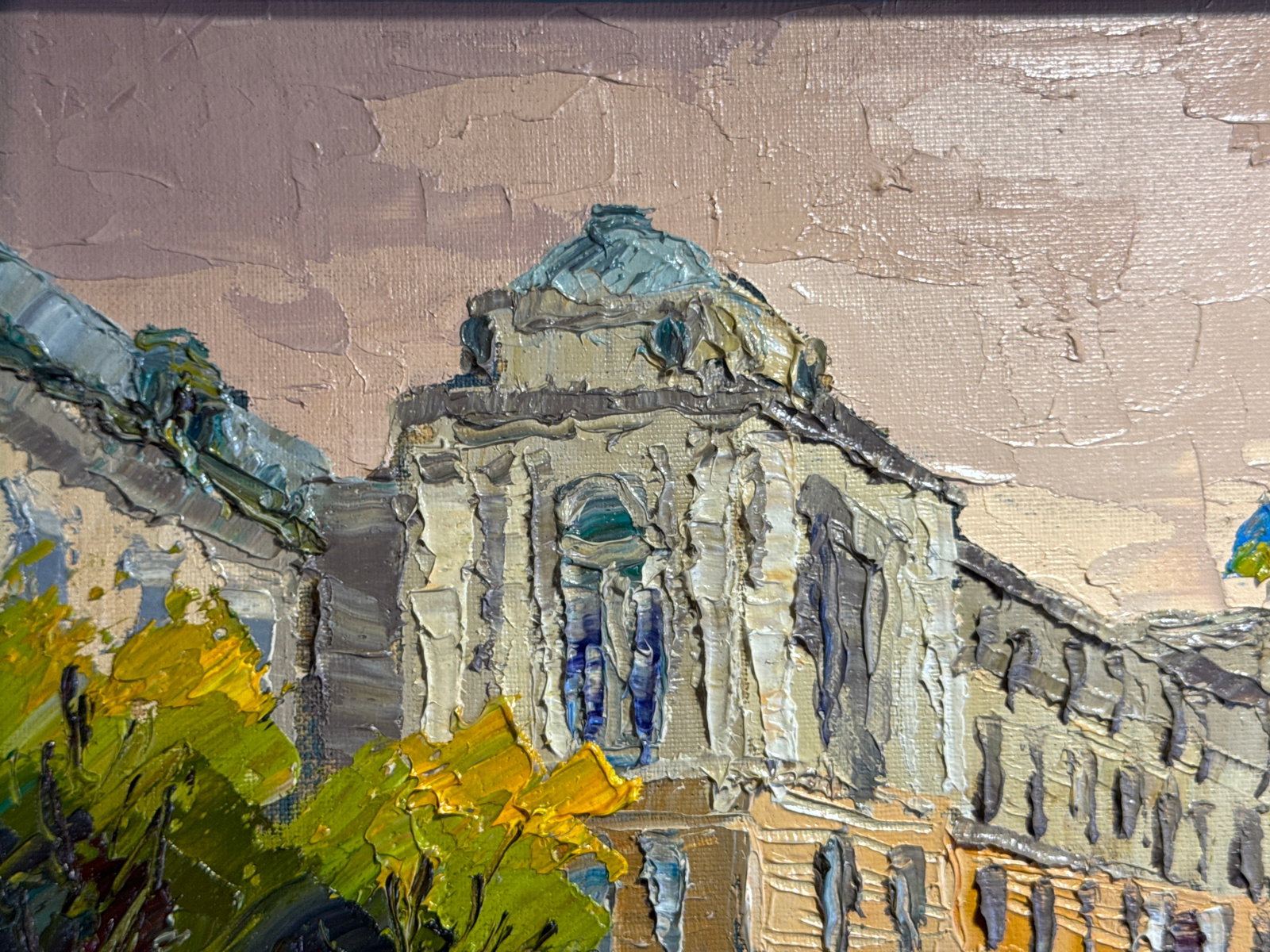 Oil painting with frame Ivan Franko National University of Lviv K. Leonid - 2