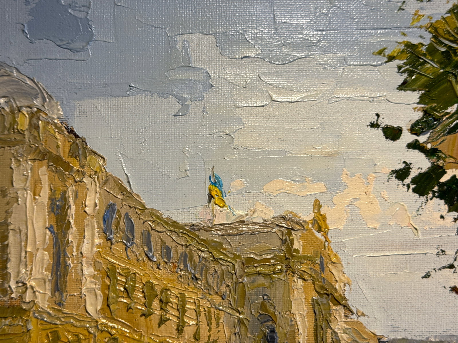 Oil painting with frame Ivan Franko National University of Lviv K. Leonid - 5
