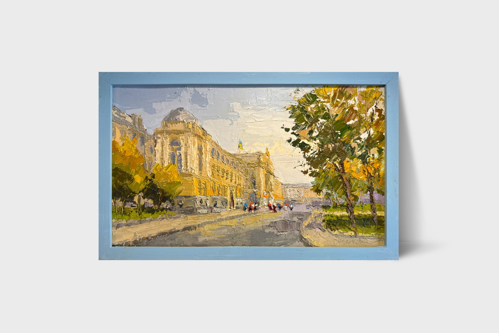 Oil painting with frame Ivan Franko National University of Lviv K. Leonid - 9