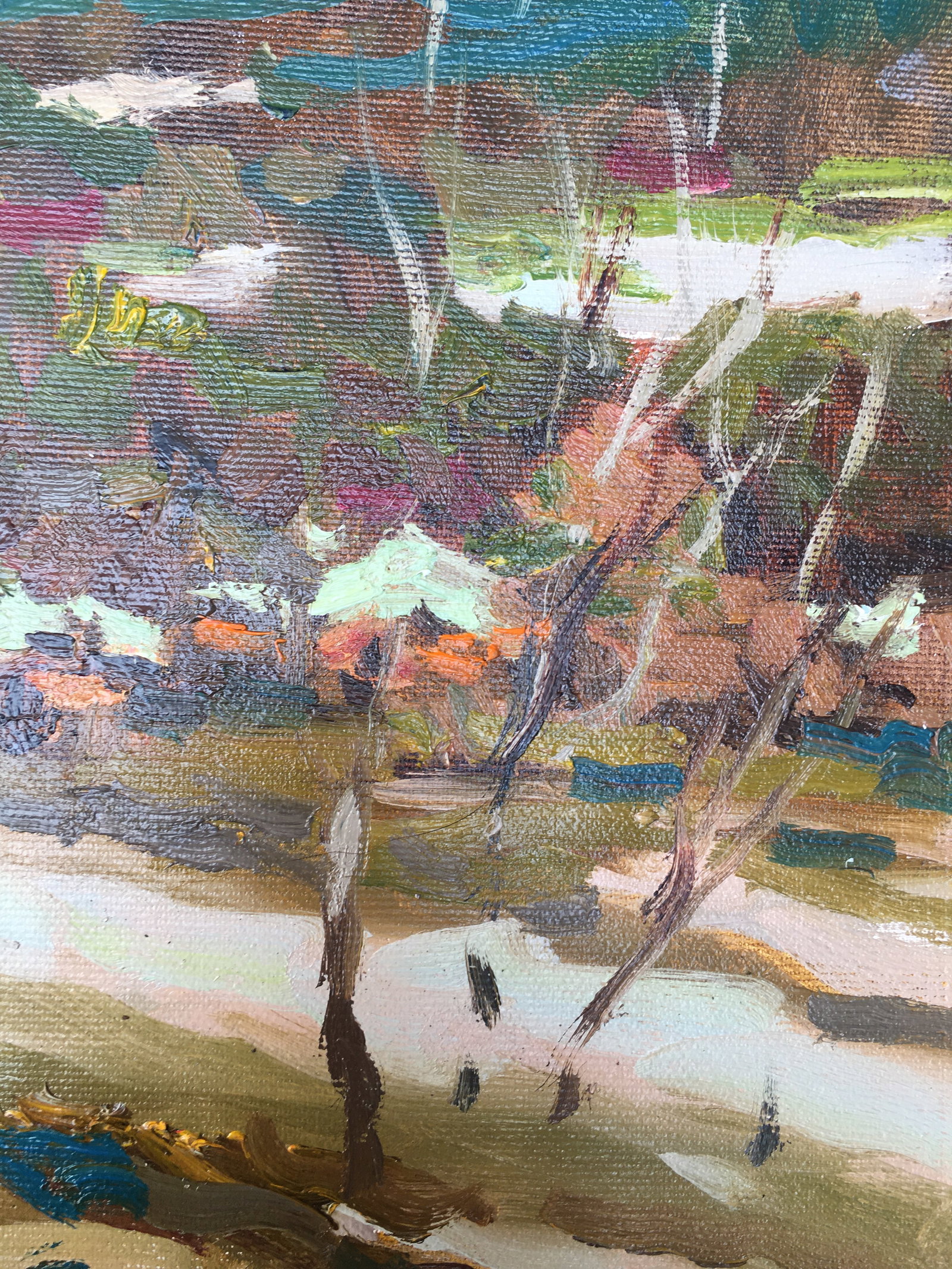 Oil painting Early spring Sergey Ivanovich Animov - 10