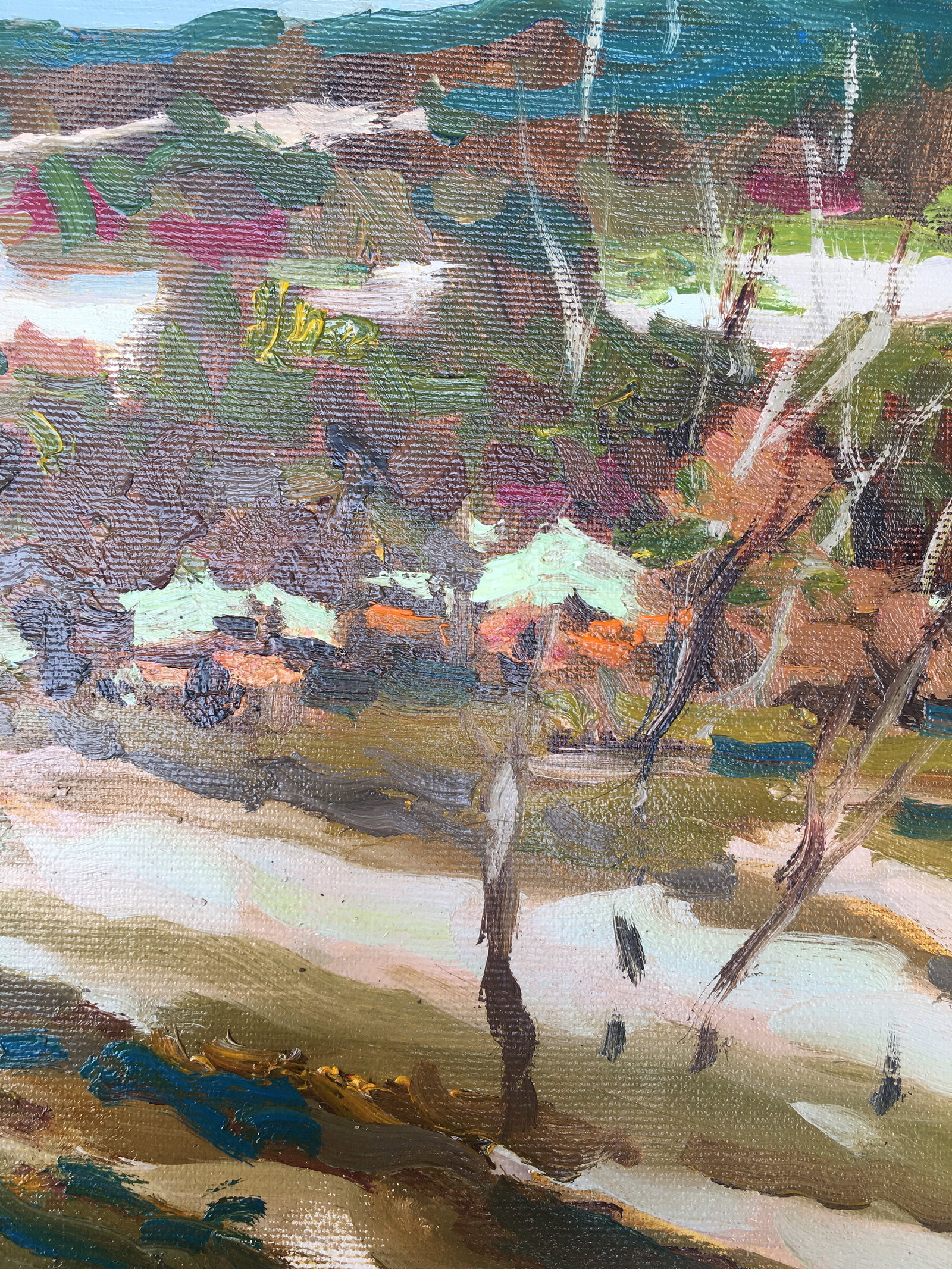 Oil painting Early spring Sergey Ivanovich Animov - 9