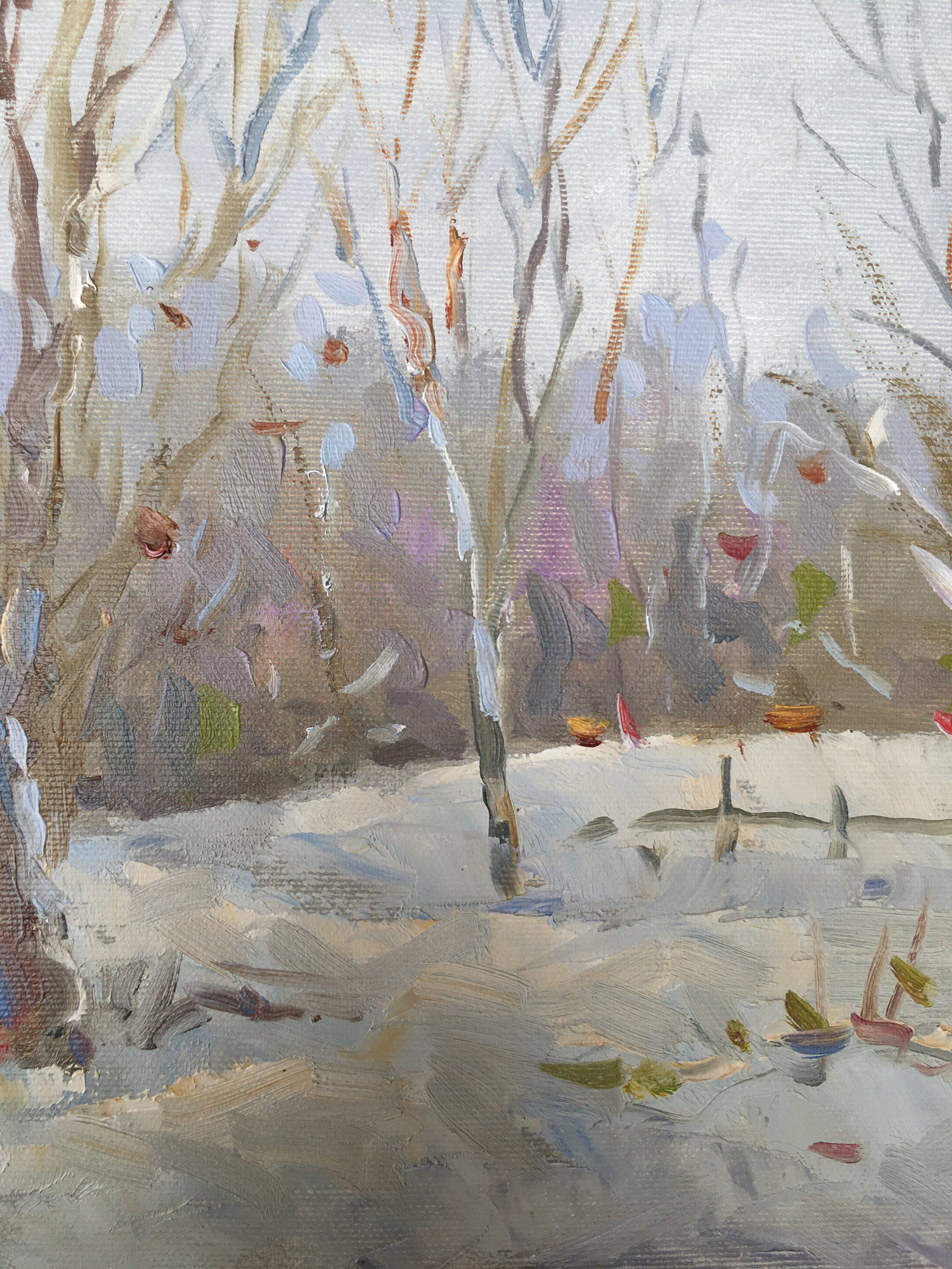 Oil painting Winter forest Sergey Ivanovich Animov - 10