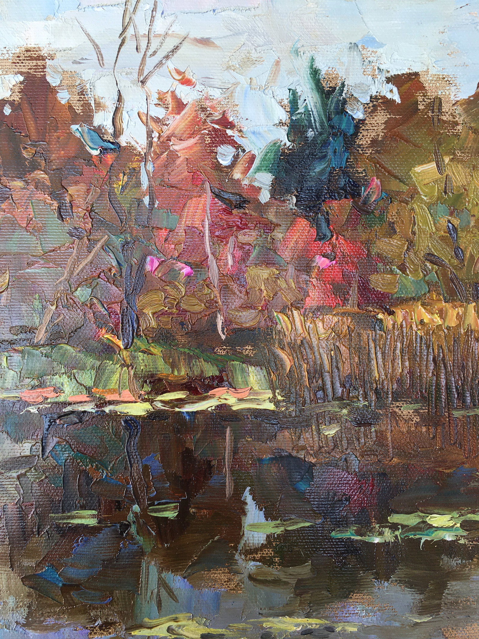 Oil painting Forest Pond Sergey Ivanovich Animov - 9