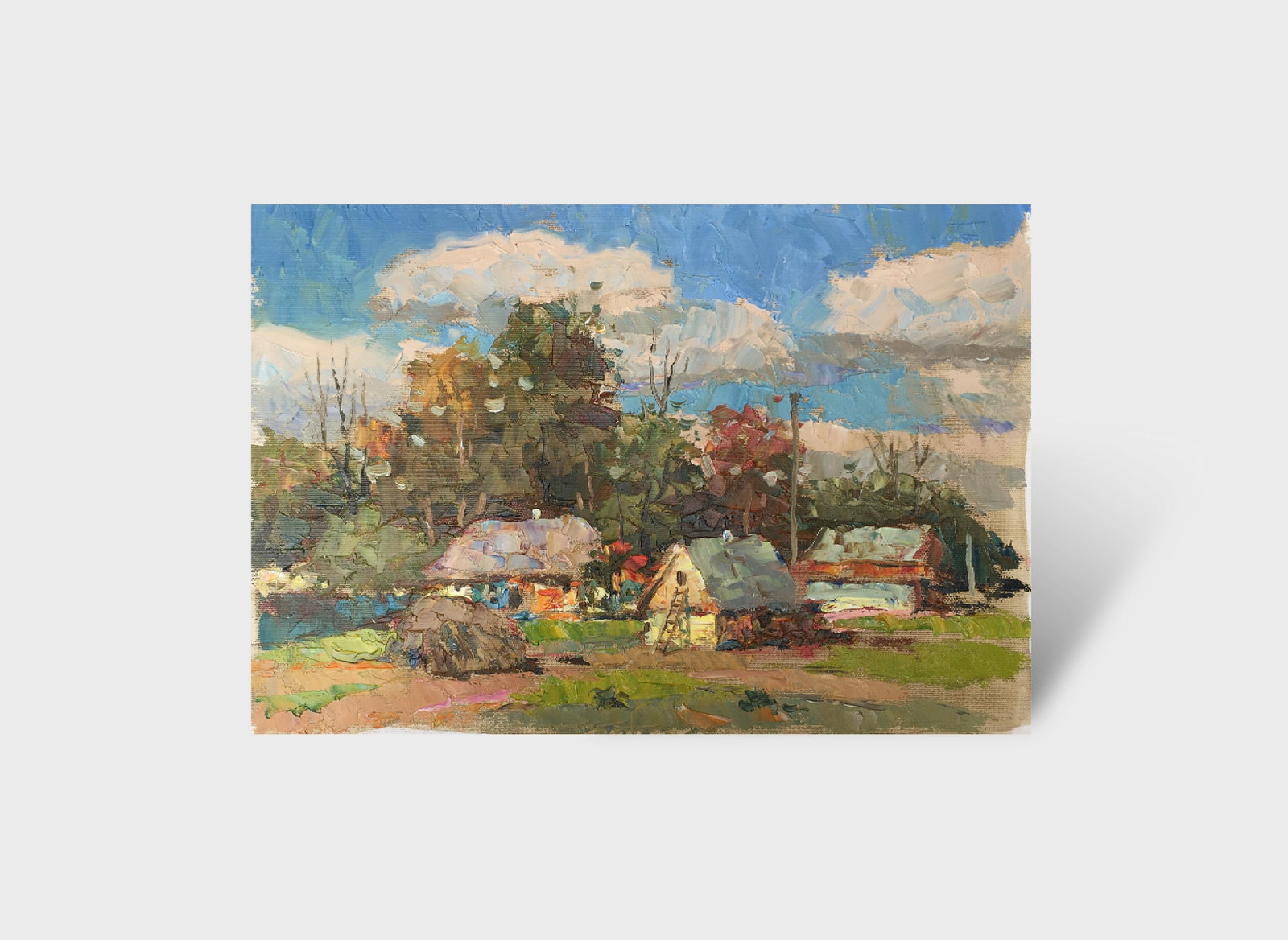 Oil painting Summer afternoon Sergey Ivanovich Animov - 11