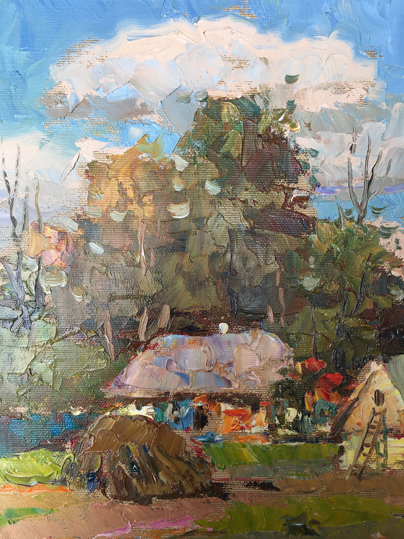 Oil painting Summer afternoon Sergey Ivanovich Animov - 3