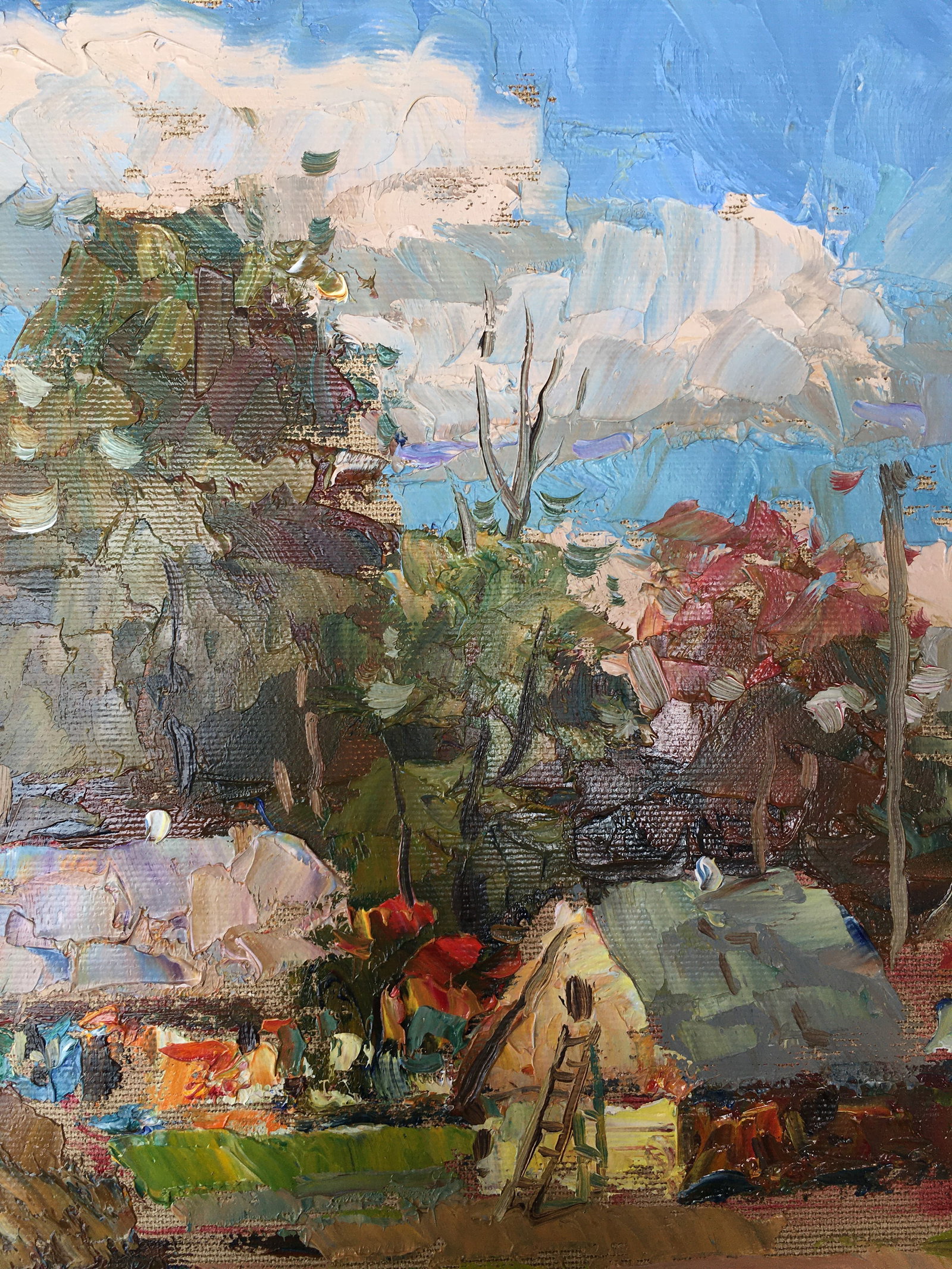 Oil painting Summer afternoon Sergey Ivanovich Animov - 5