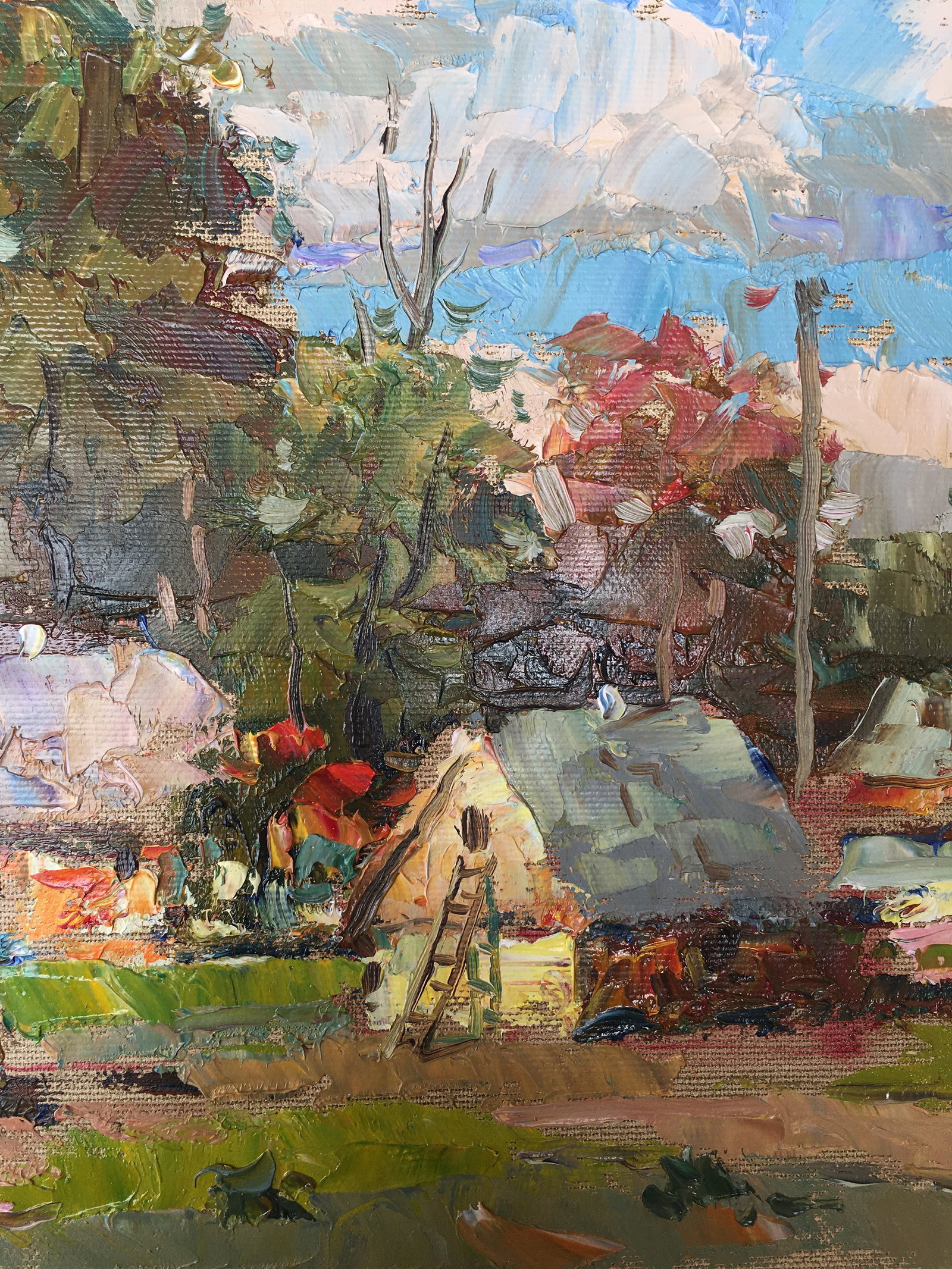 Oil painting Summer afternoon Sergey Ivanovich Animov - 6