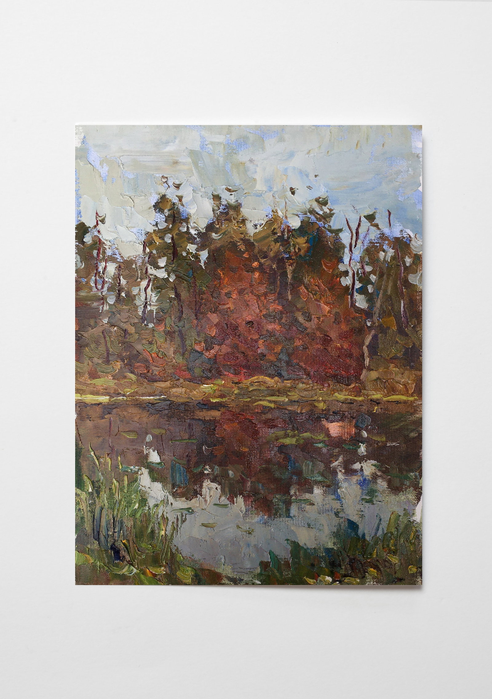 Oil painting Autumn forest Sergey Ivanovich Animov - 2
