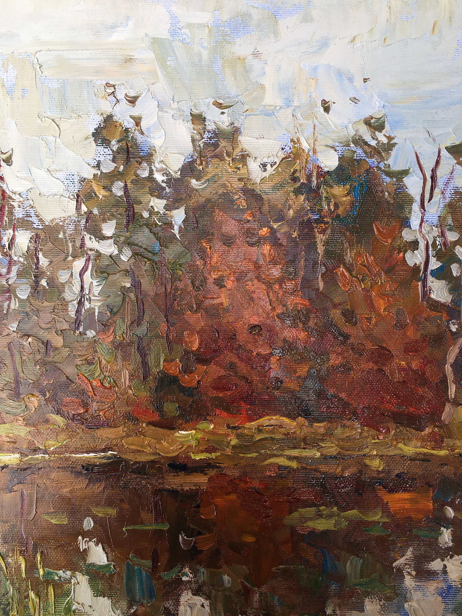 Oil painting Autumn forest Sergey Ivanovich Animov - 4
