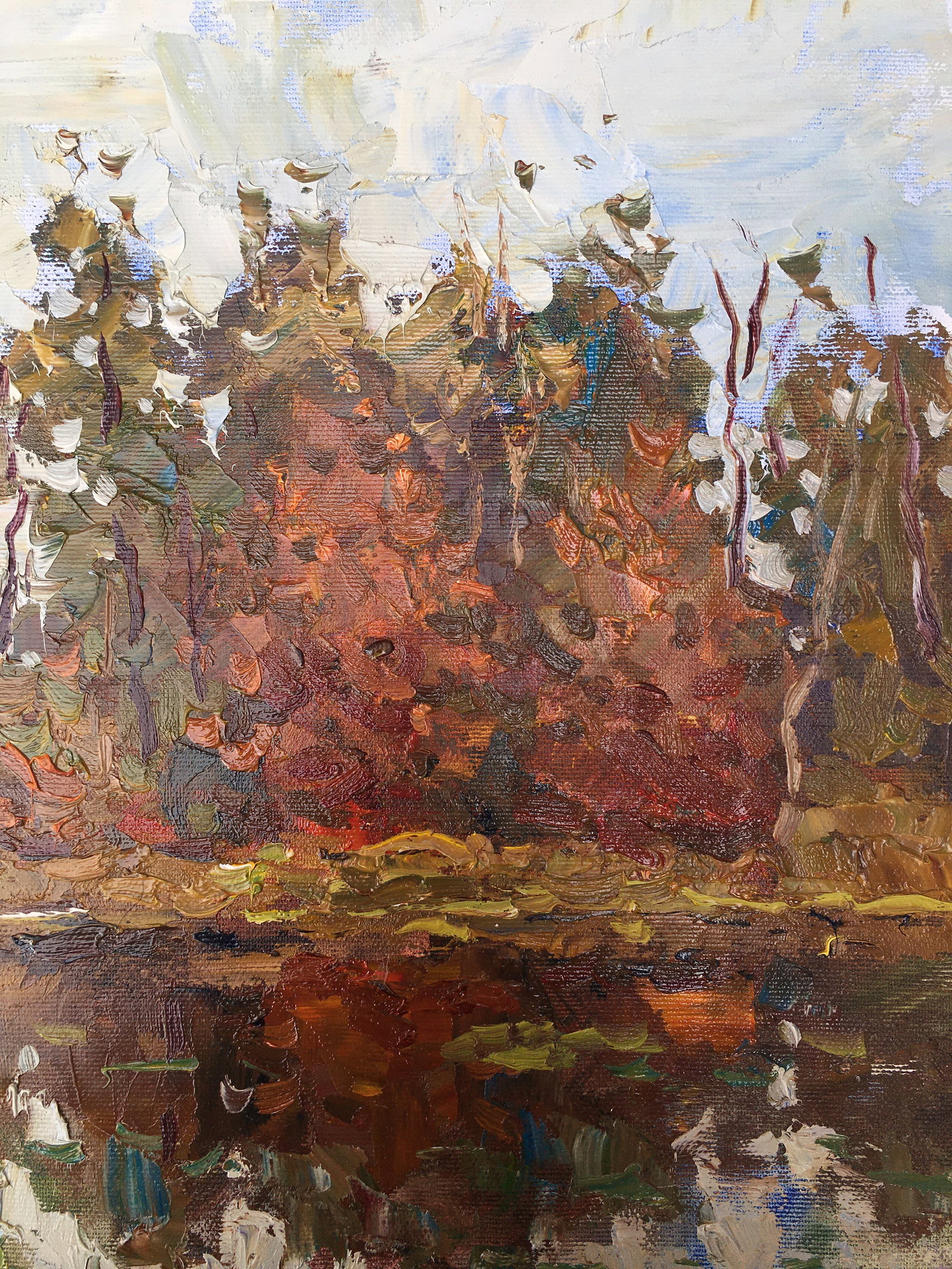 Oil painting Autumn forest Sergey Ivanovich Animov - 5