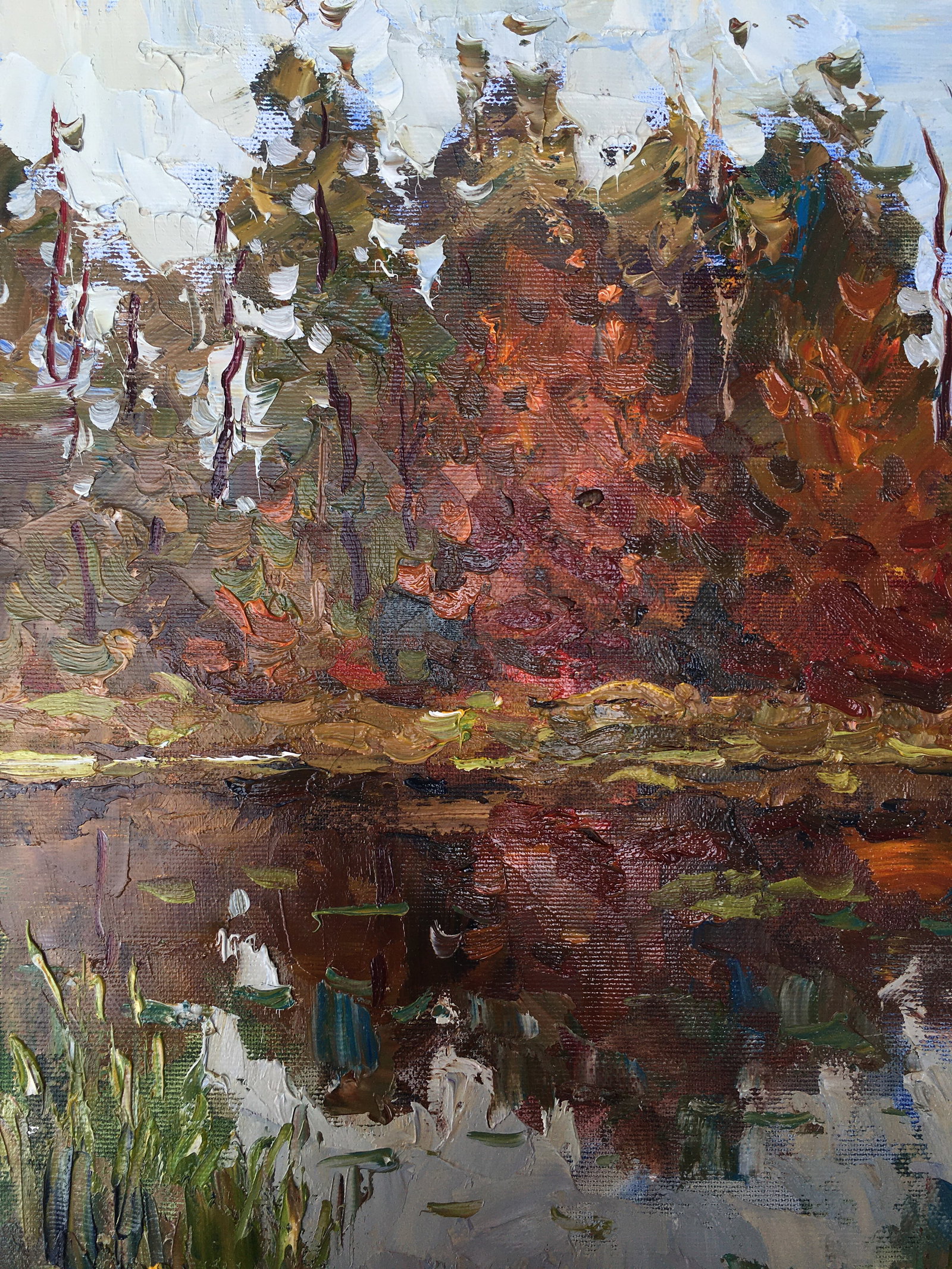 Oil painting Autumn forest Sergey Ivanovich Animov - 6