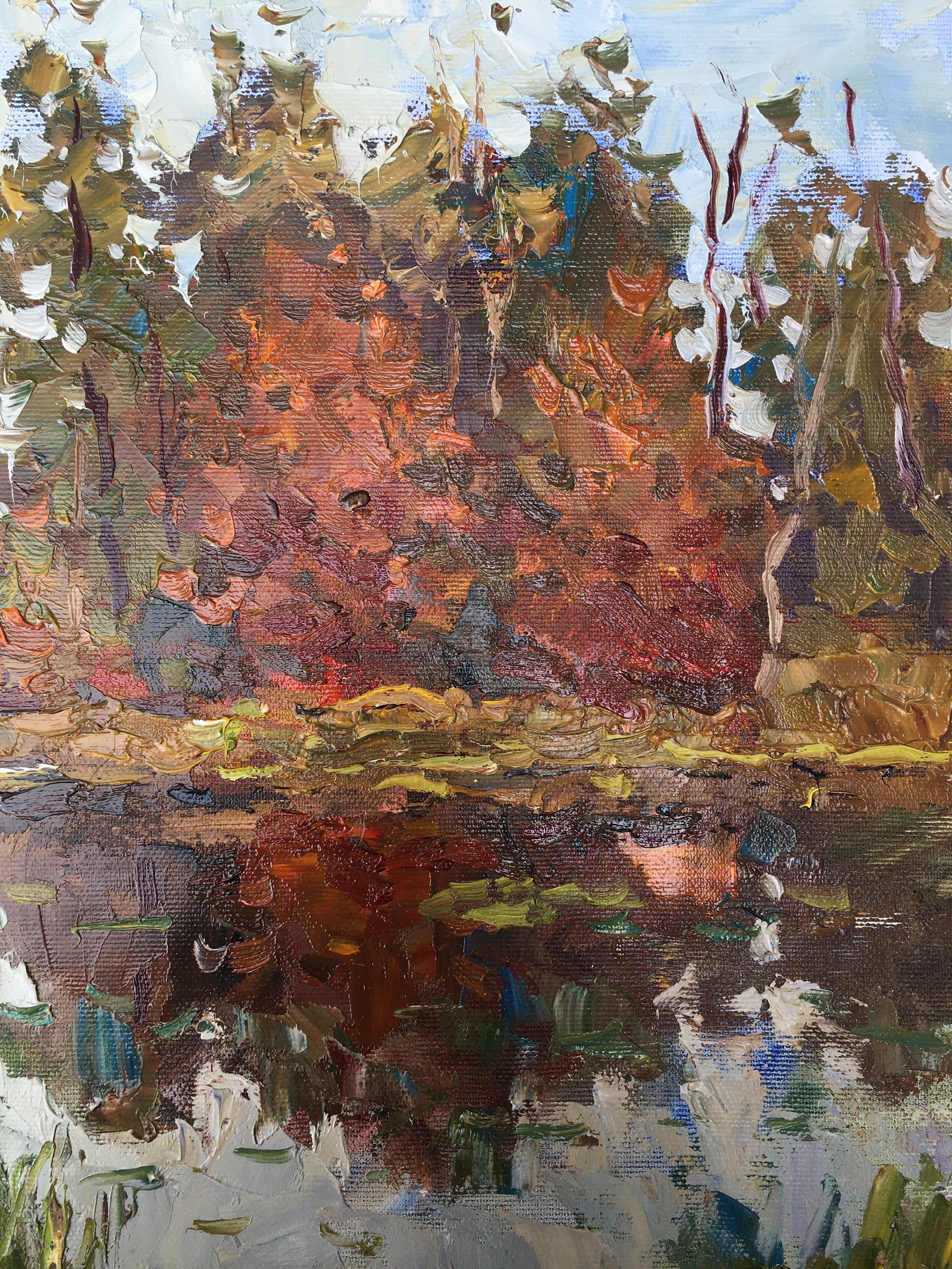 Oil painting Autumn forest Sergey Ivanovich Animov - 7