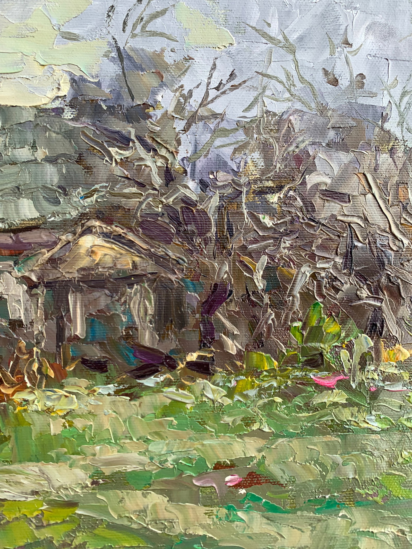 Oil painting Abandoned house Sergey Ivanovich Animov - 10