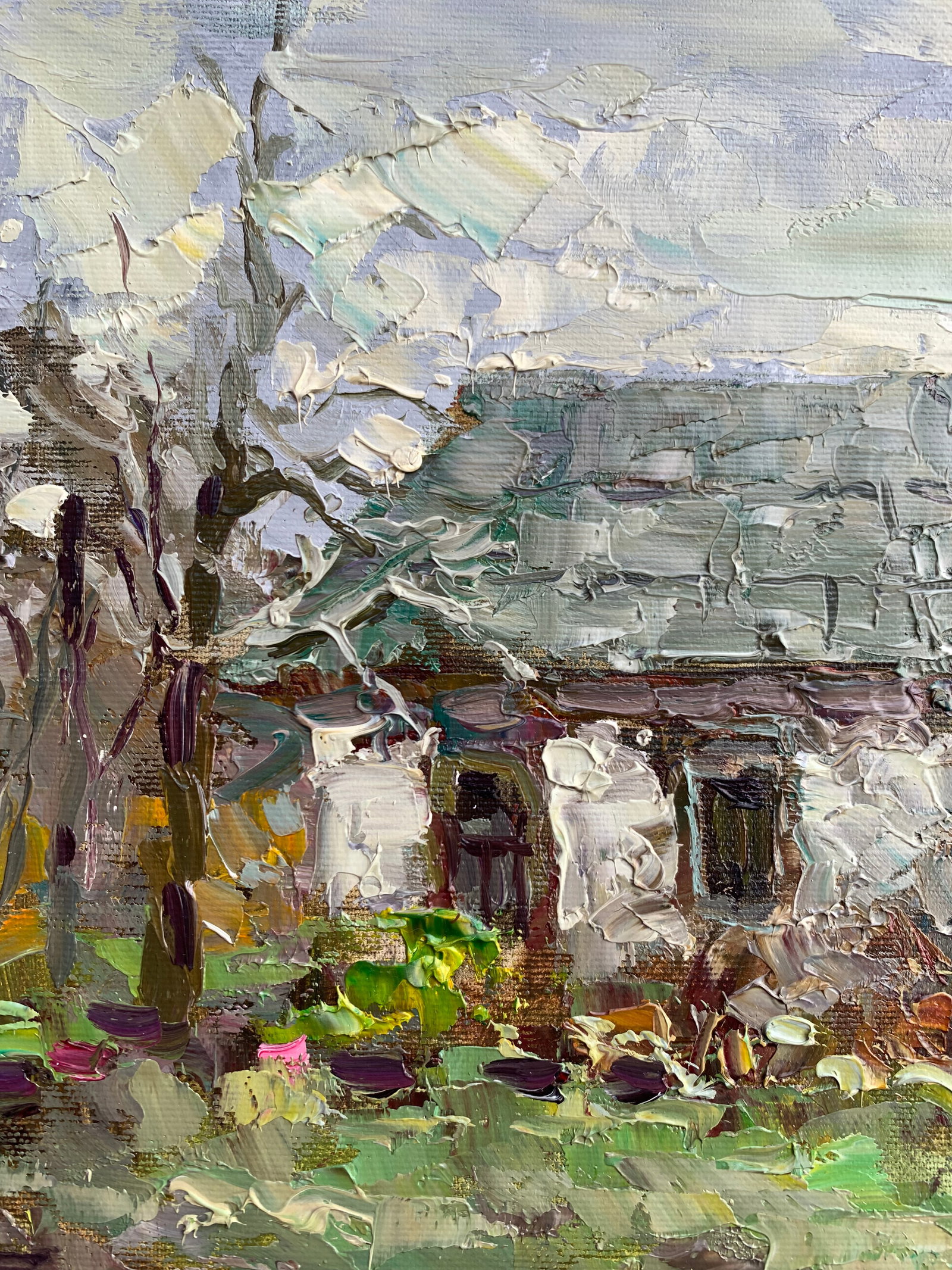 Oil painting Abandoned house Sergey Ivanovich Animov - 3
