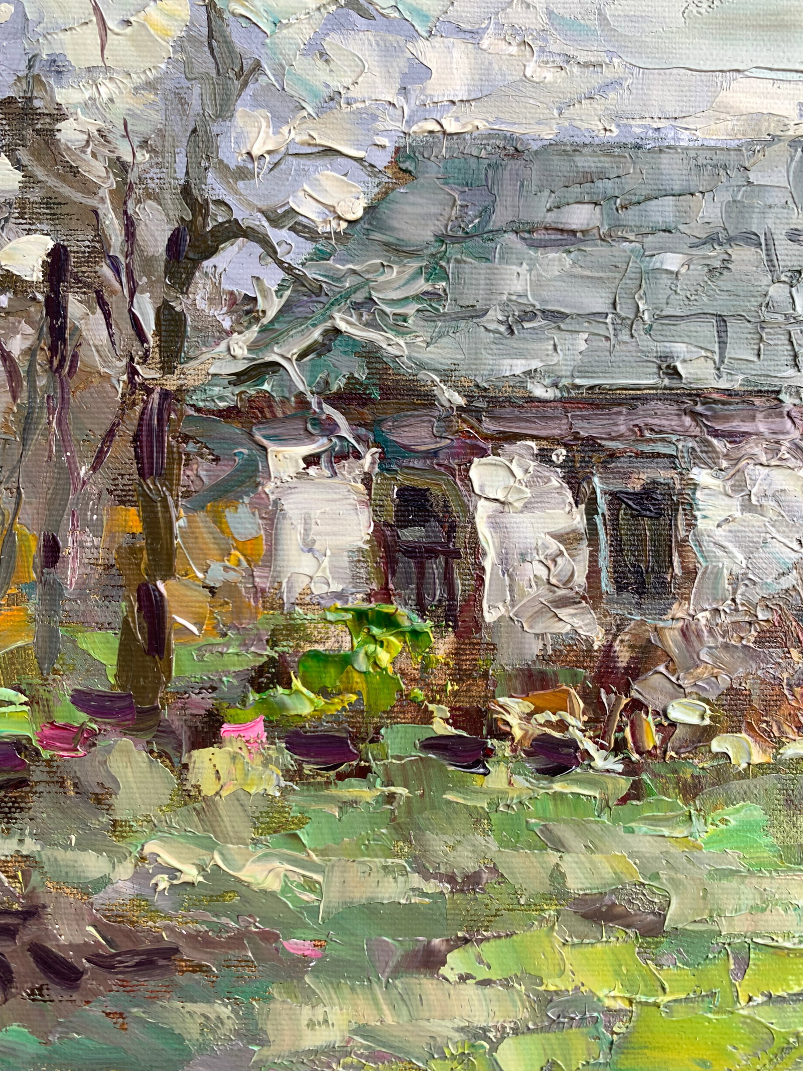 Oil painting Abandoned house Sergey Ivanovich Animov - 4