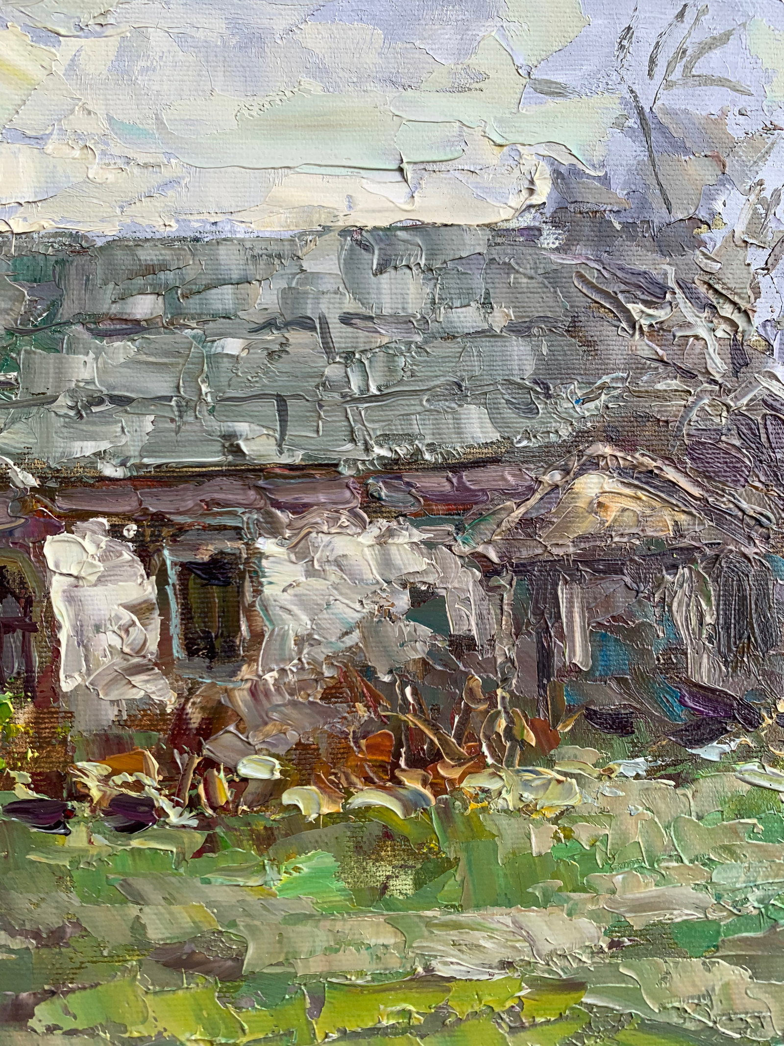 Oil painting Abandoned house Sergey Ivanovich Animov - 5